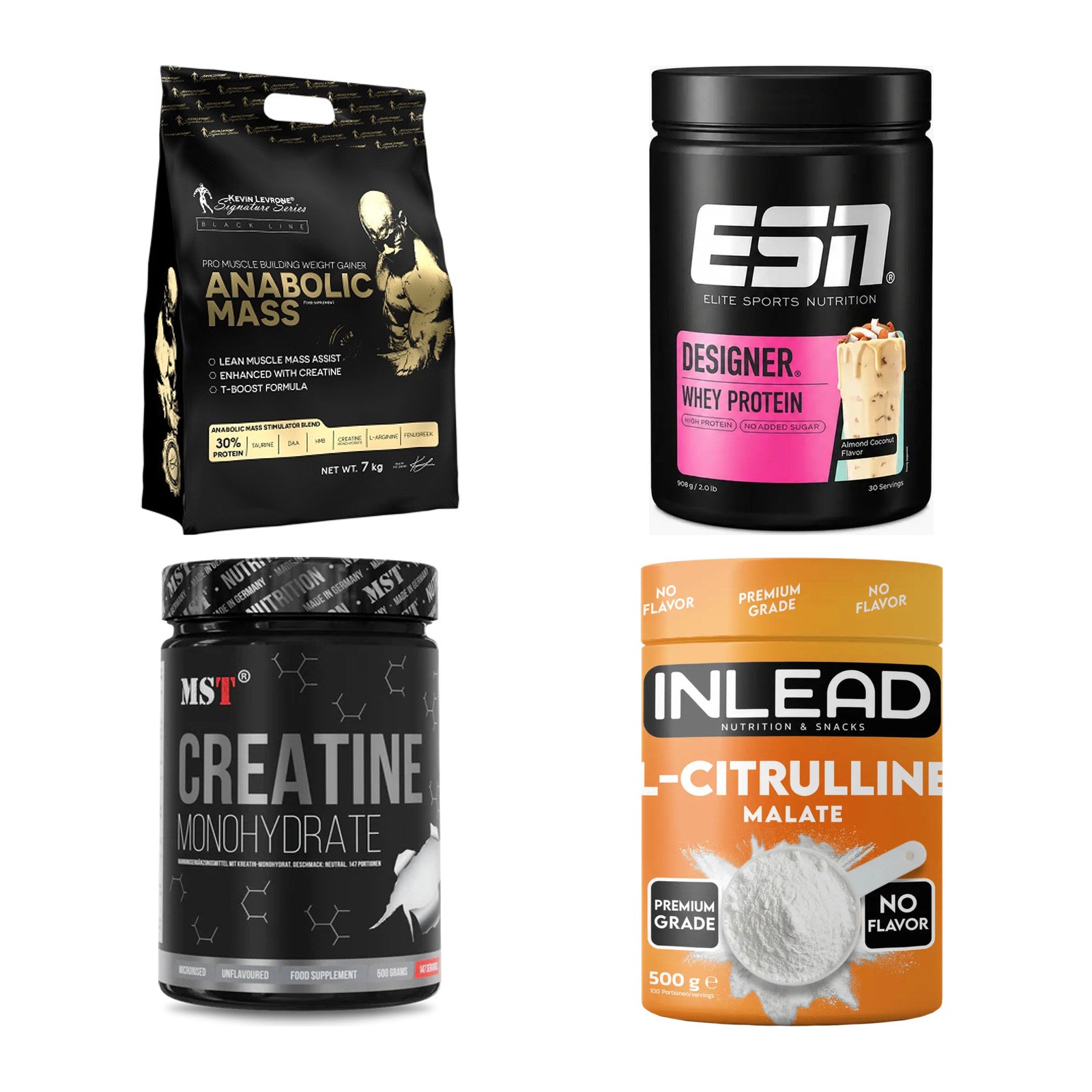 Masseaufbau für Fortgeschrittene: Kevin Levrone Anabolic + 3 weitere – alle enthaltenen Artikel