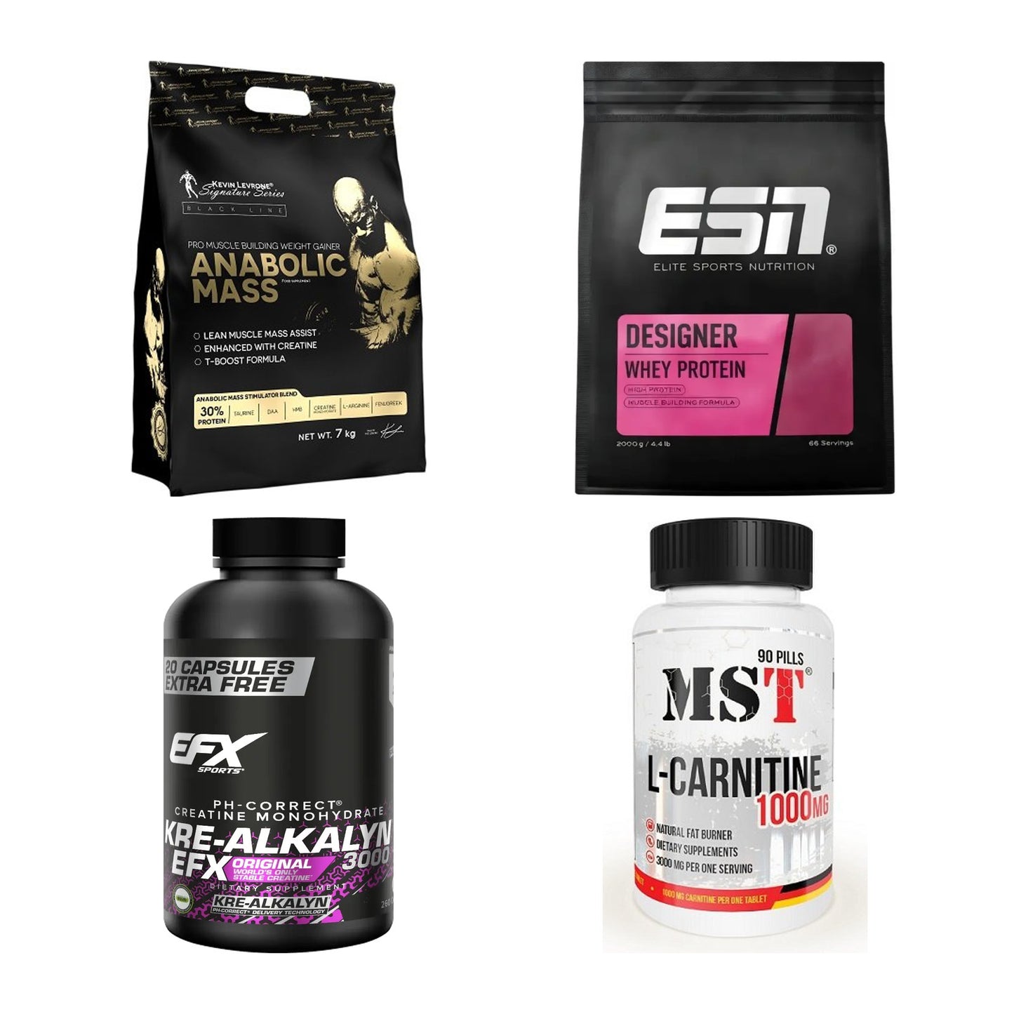 Masseaufbau für Fortgeschrittene: Kevin Levrone Anabolic + 3 weitere – alle enthaltenen Artikel