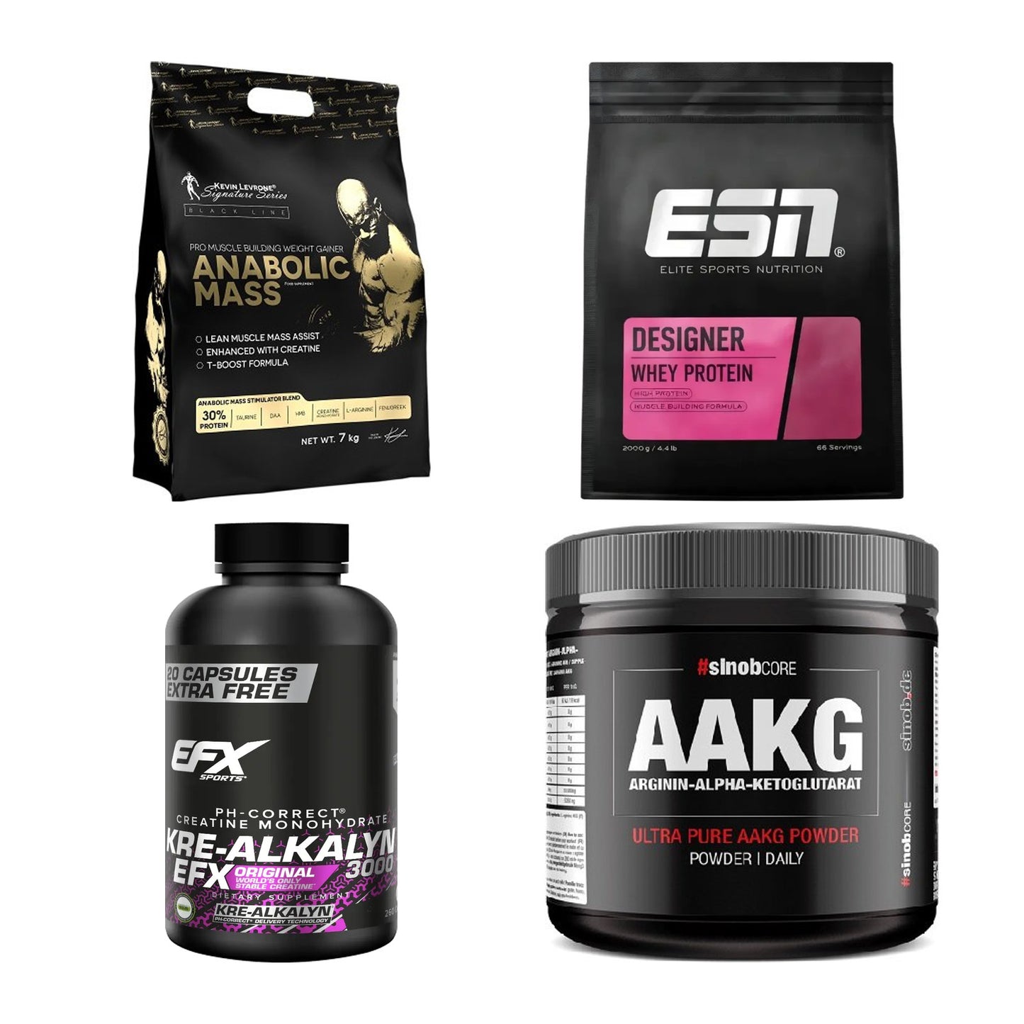 Masseaufbau für Fortgeschrittene: Kevin Levrone Anabolic + 3 weitere – alle enthaltenen Artikel