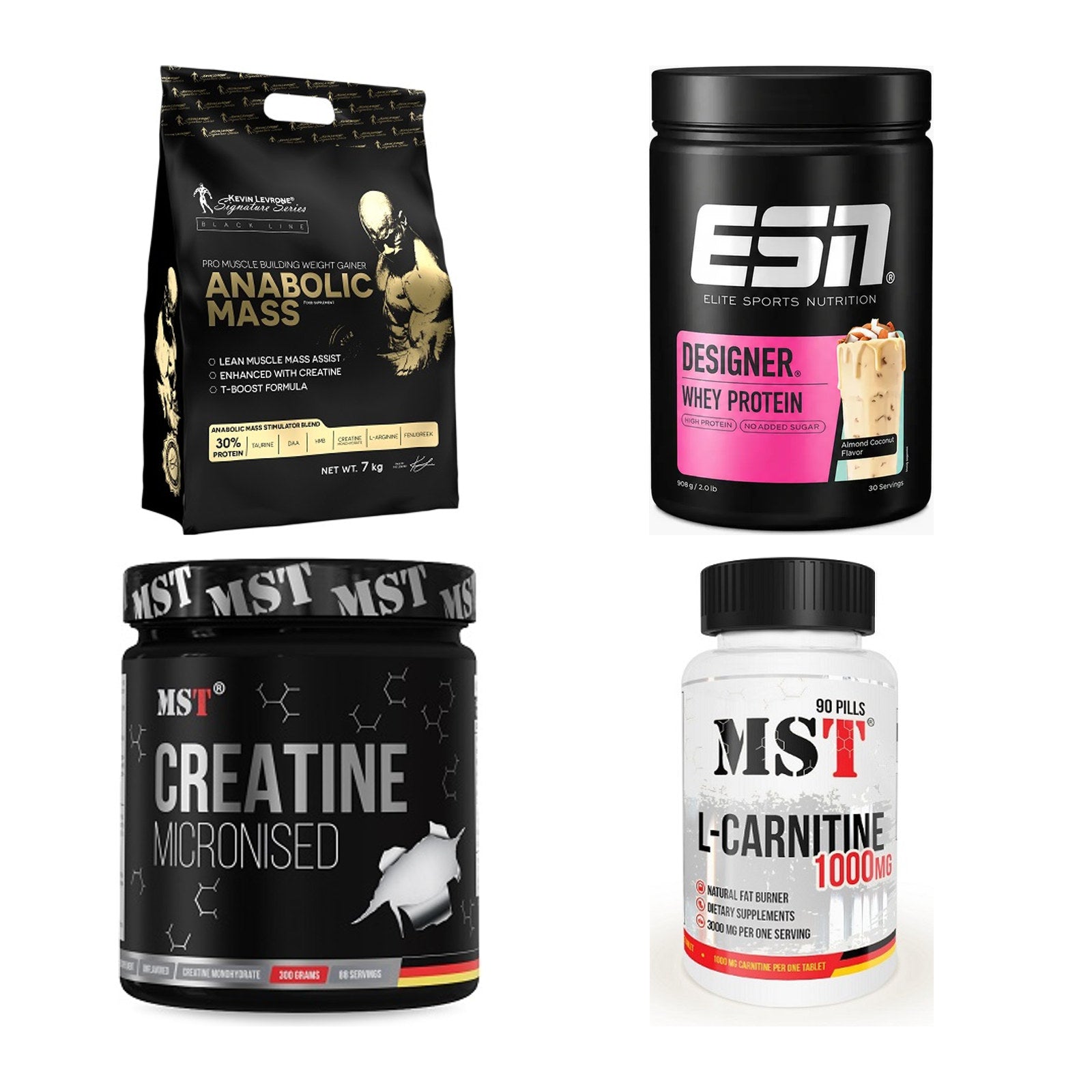Masseaufbau für Fortgeschrittene: Kevin Levrone Anabolic + 3 weitere – alle enthaltenen Artikel