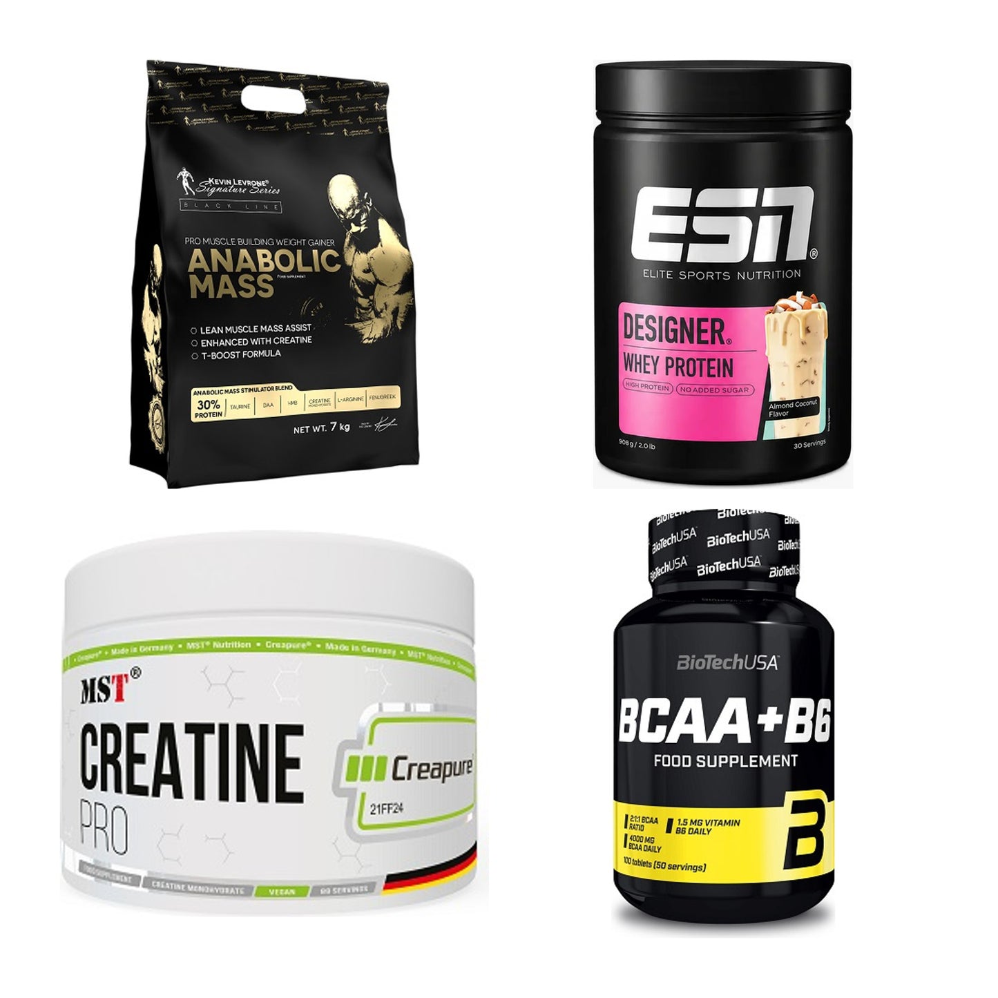 Masseaufbau für Fortgeschrittene: Kevin Levrone Anabolic + 3 weitere – alle enthaltenen Artikel