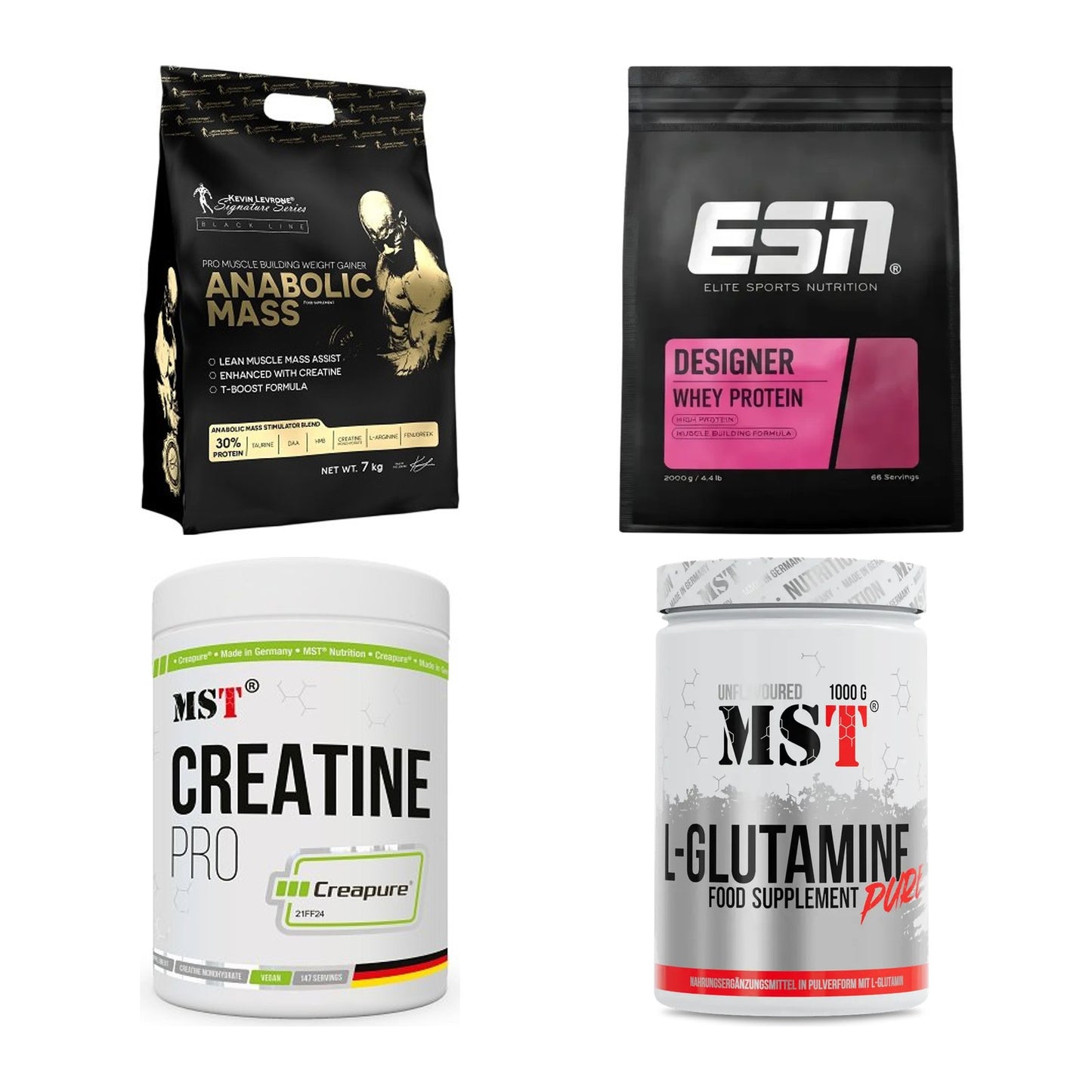 Masseaufbau für Fortgeschrittene: Kevin Levrone Anabolic + 3 weitere – alle enthaltenen Artikel