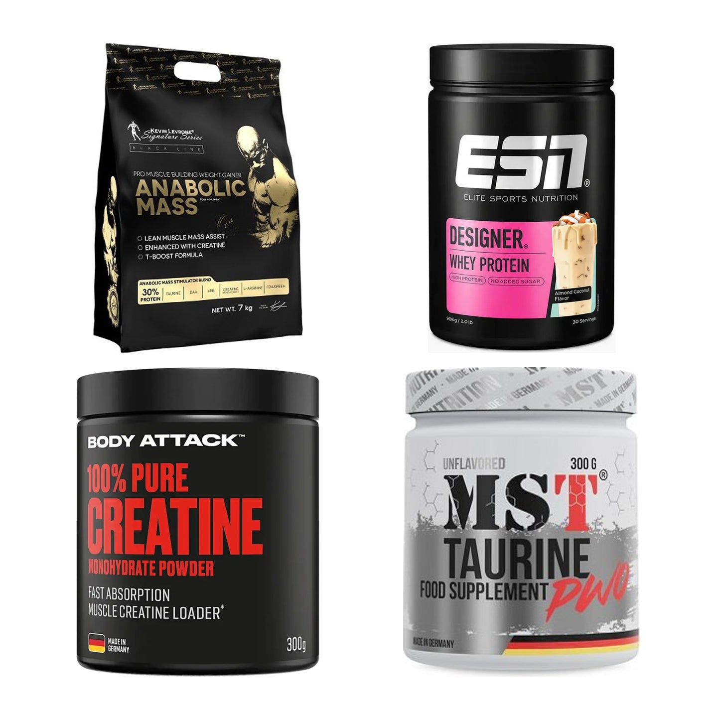 Masseaufbau für Fortgeschrittene: Kevin Levrone Anabolic + 3 weitere – alle enthaltenen Artikel
