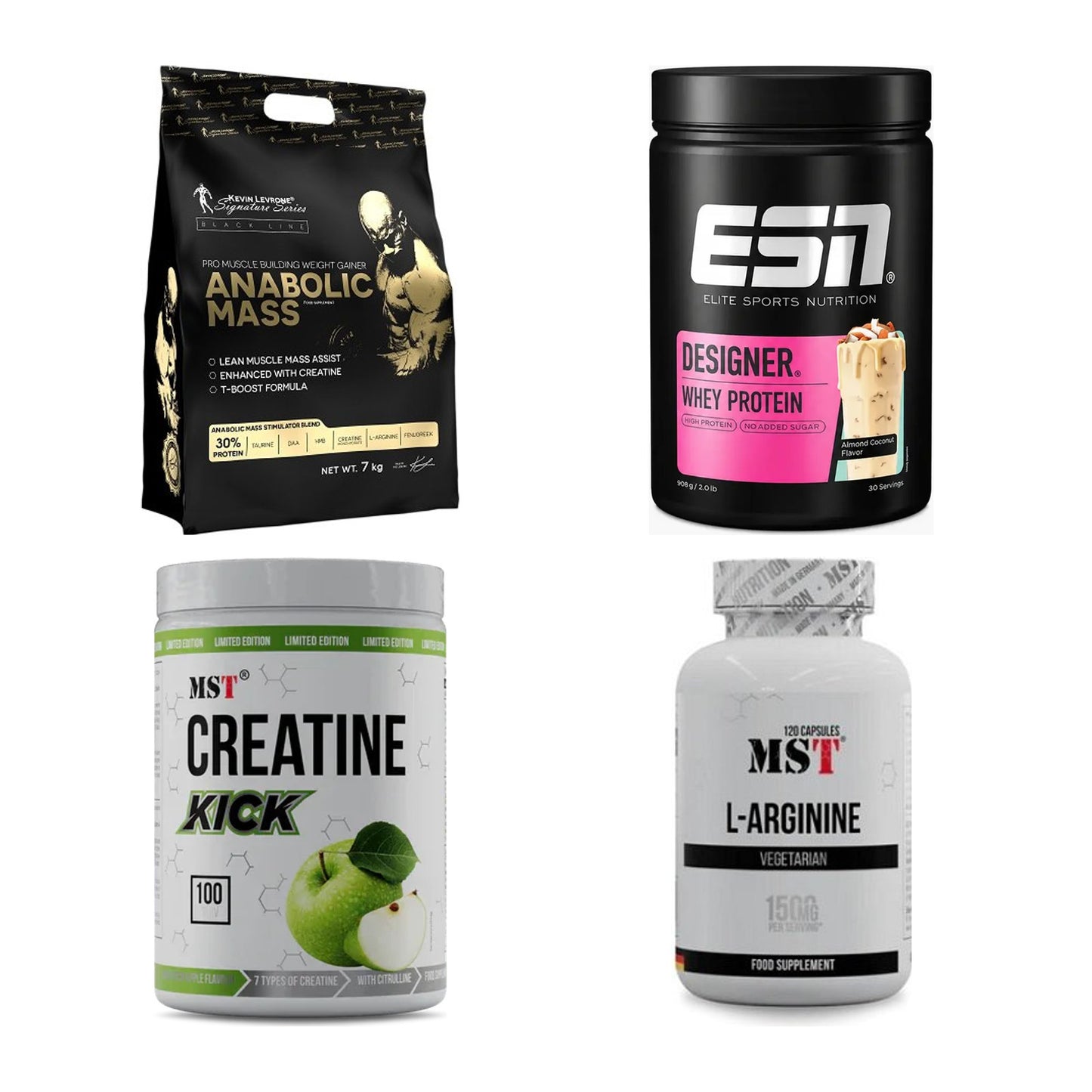 Masseaufbau für Fortgeschrittene: Kevin Levrone Anabolic + 3 weitere – alle enthaltenen Artikel