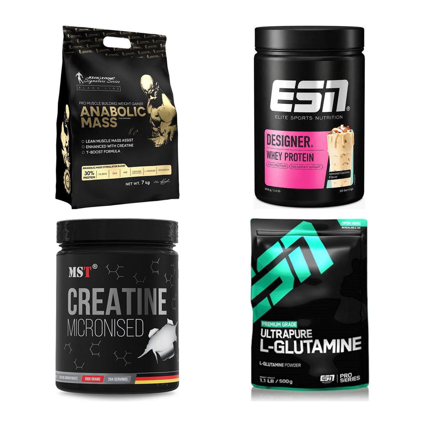 Masseaufbau für Fortgeschrittene: Kevin Levrone Anabolic + 3 weitere – alle enthaltenen Artikel