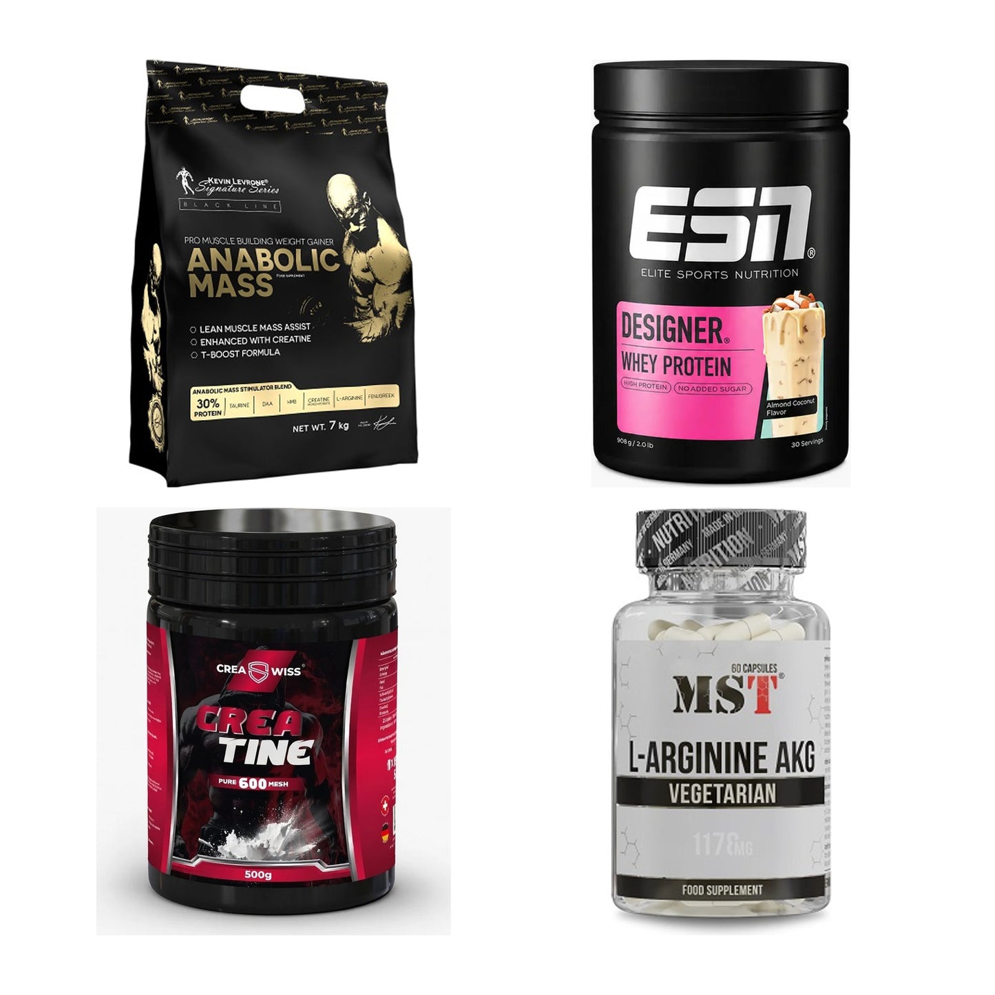 Masseaufbau für Fortgeschrittene: Kevin Levrone Anabolic + 3 weitere – alle enthaltenen Artikel