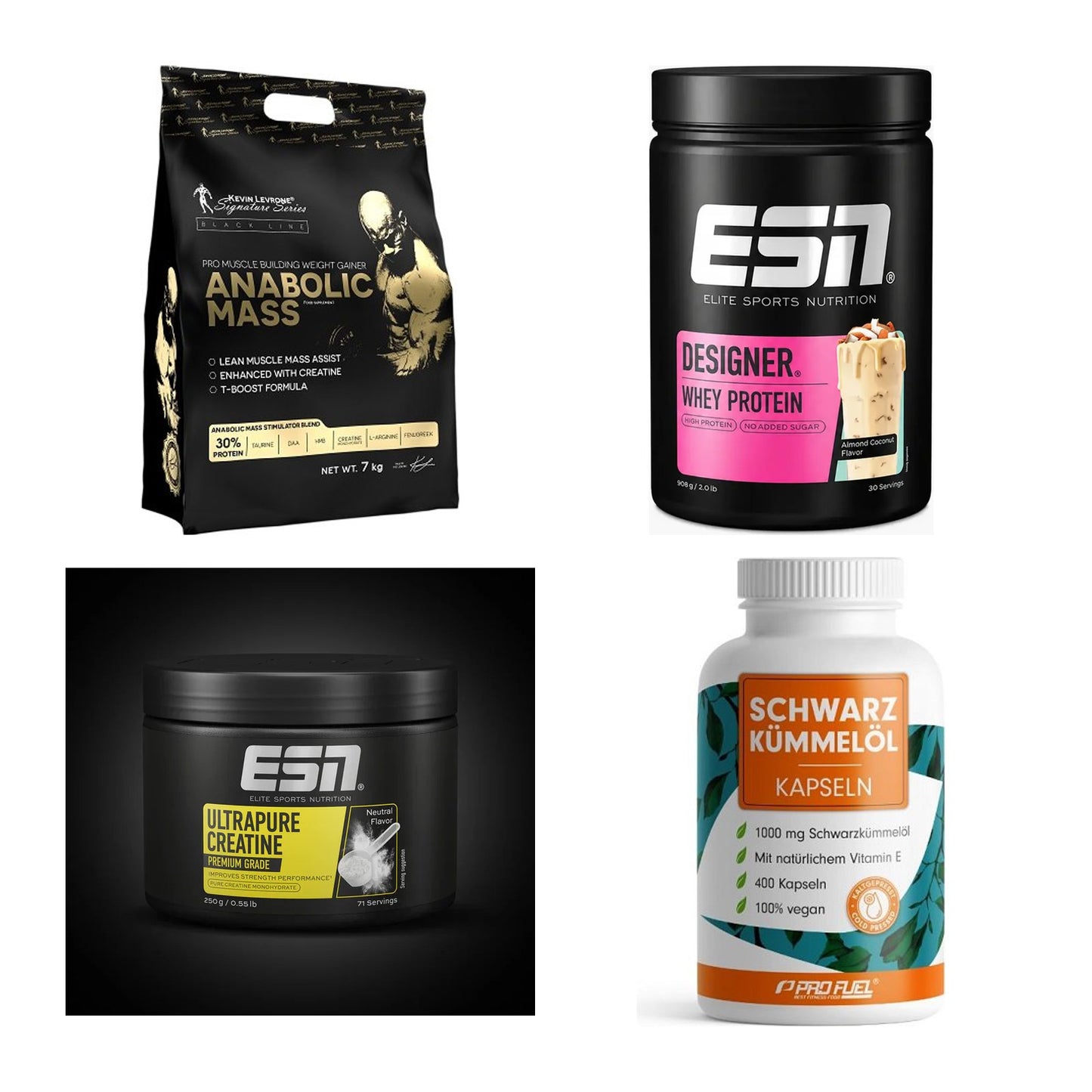 Masseaufbau für Fortgeschrittene: Kevin Levrone Anabolic + 3 weitere – alle enthaltenen Artikel