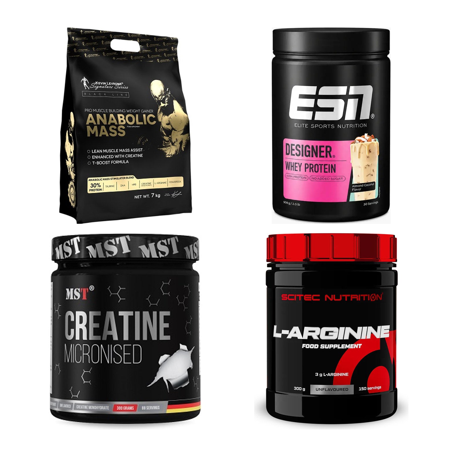 Masseaufbau für Fortgeschrittene: Kevin Levrone Anabolic + 3 weitere – alle enthaltenen Artikel