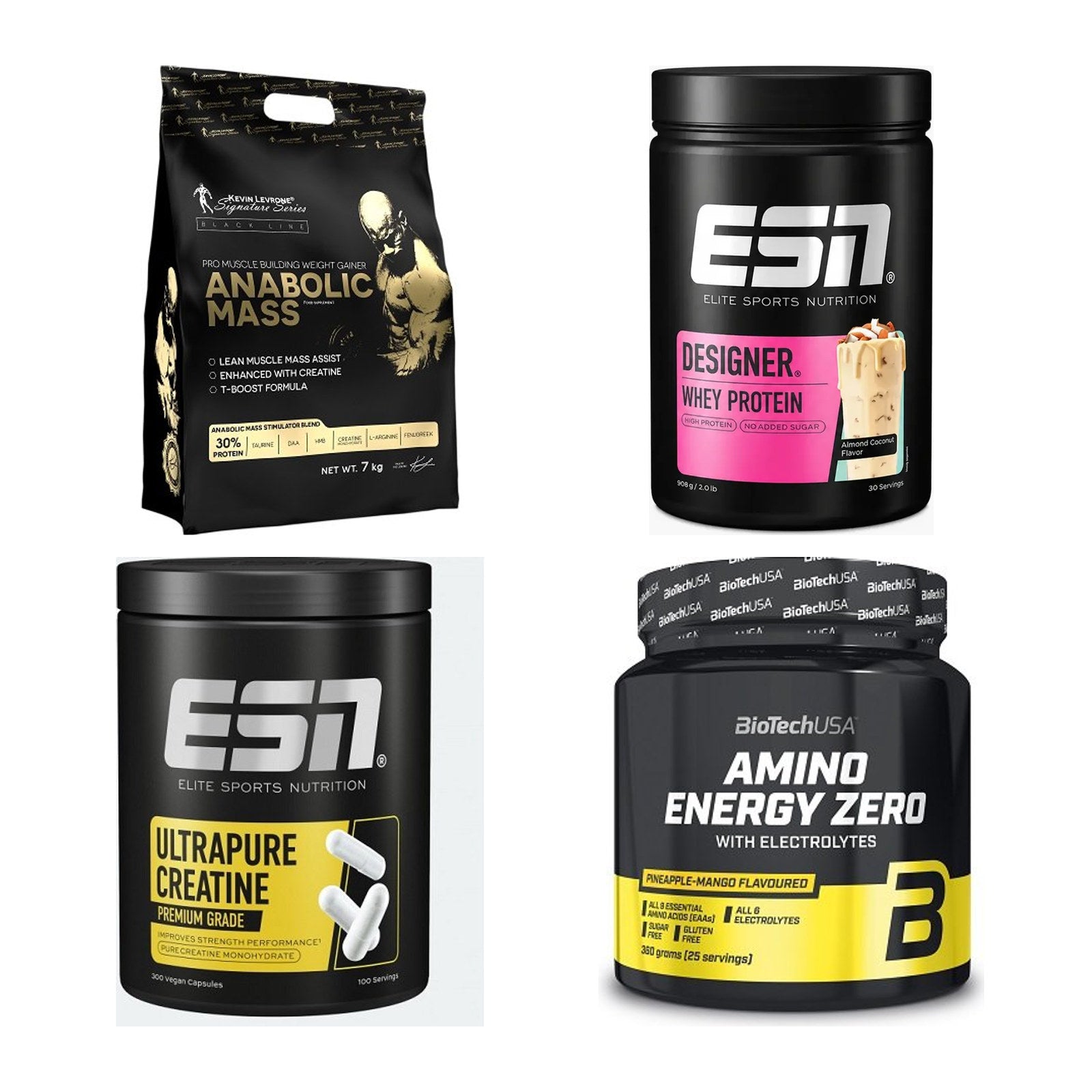 Masseaufbau für Fortgeschrittene: Kevin Levrone Anabolic + 3 weitere – alle enthaltenen Artikel