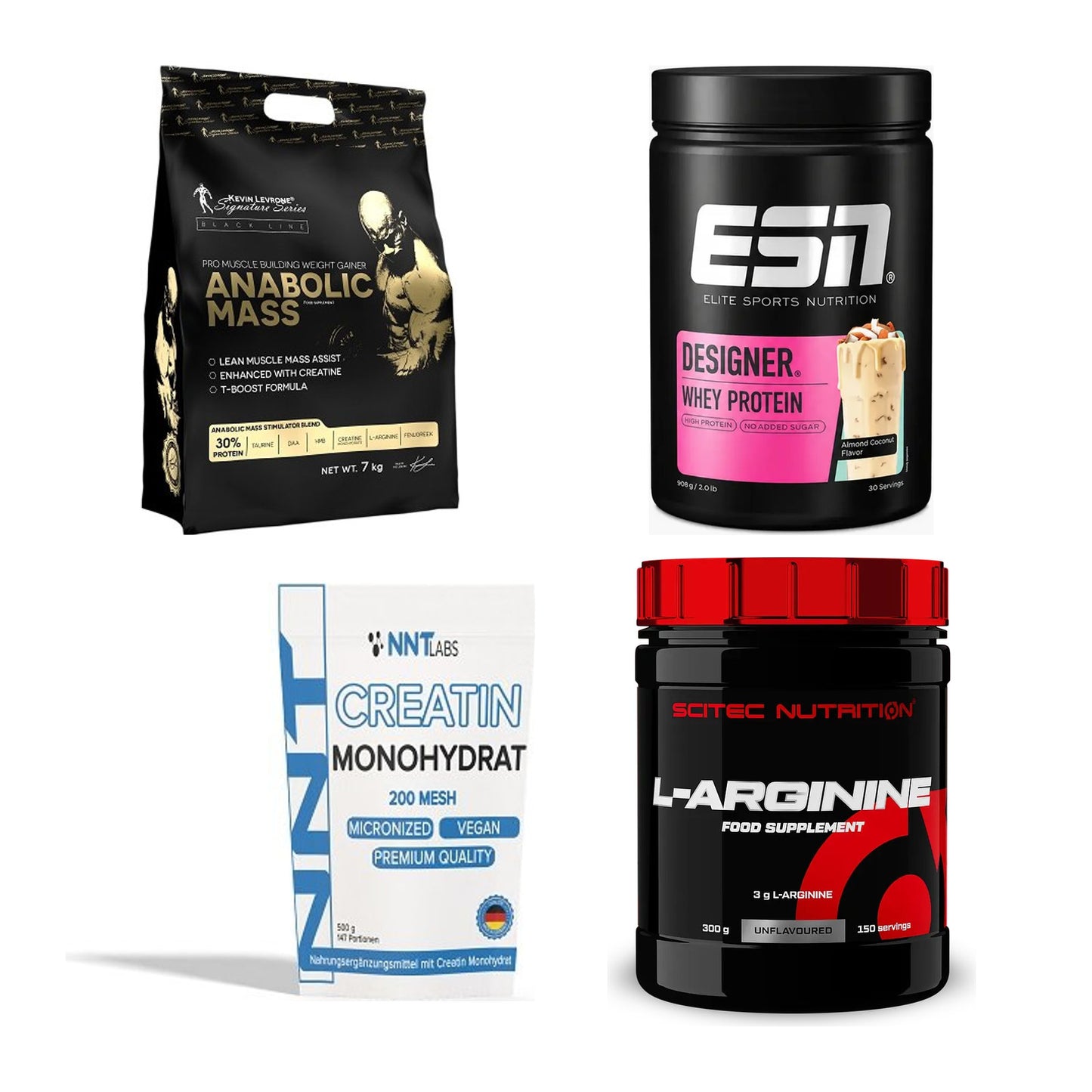 Masseaufbau für Fortgeschrittene: Kevin Levrone Anabolic + 3 weitere – alle enthaltenen Artikel