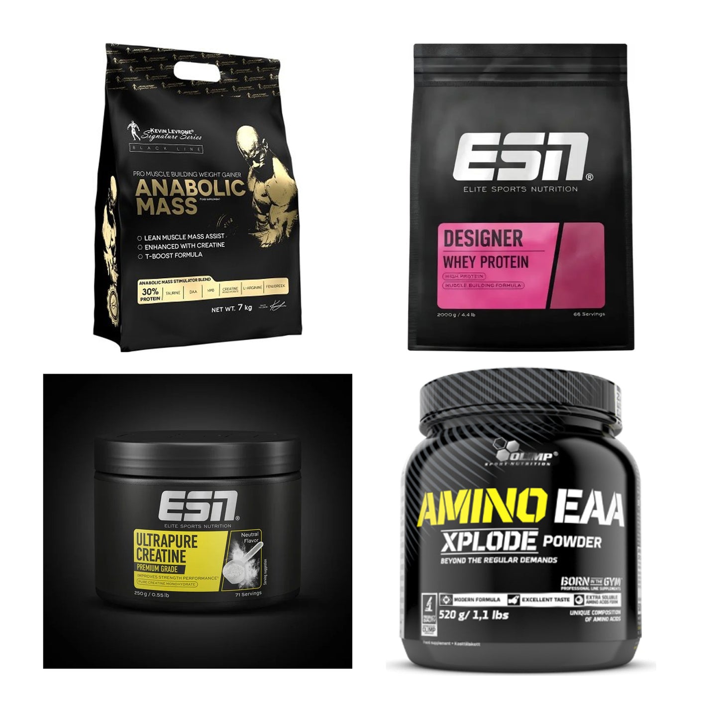 Masseaufbau für Fortgeschrittene: Kevin Levrone Anabolic + 3 weitere – alle enthaltenen Artikel