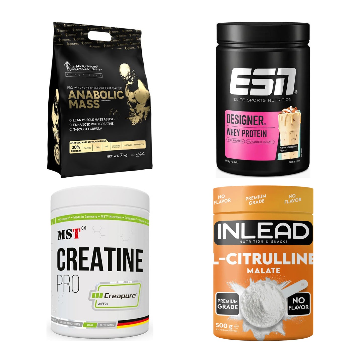 Masseaufbau für Fortgeschrittene: Kevin Levrone Anabolic + 3 weitere – alle enthaltenen Artikel