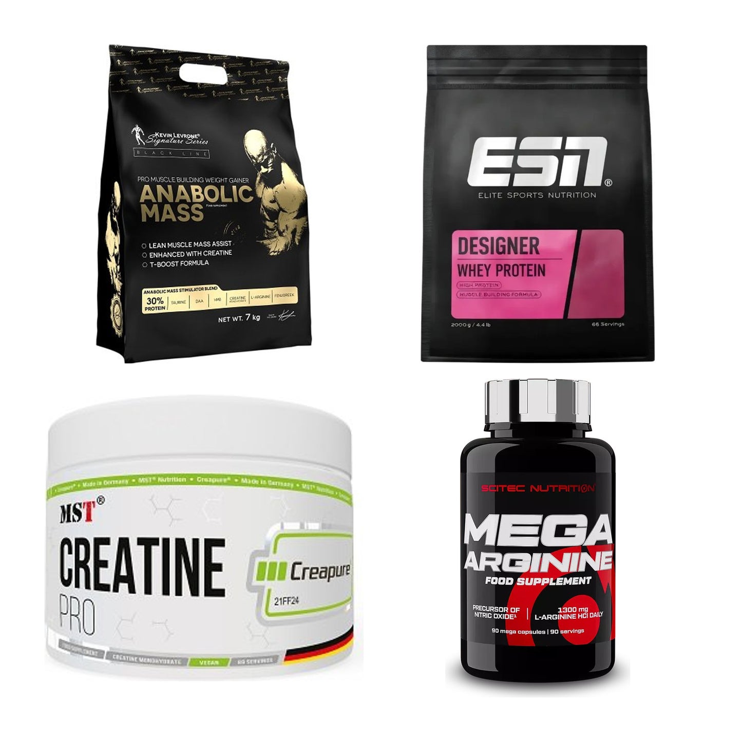 Masseaufbau für Fortgeschrittene: Kevin Levrone Anabolic + 3 weitere – alle enthaltenen Artikel
