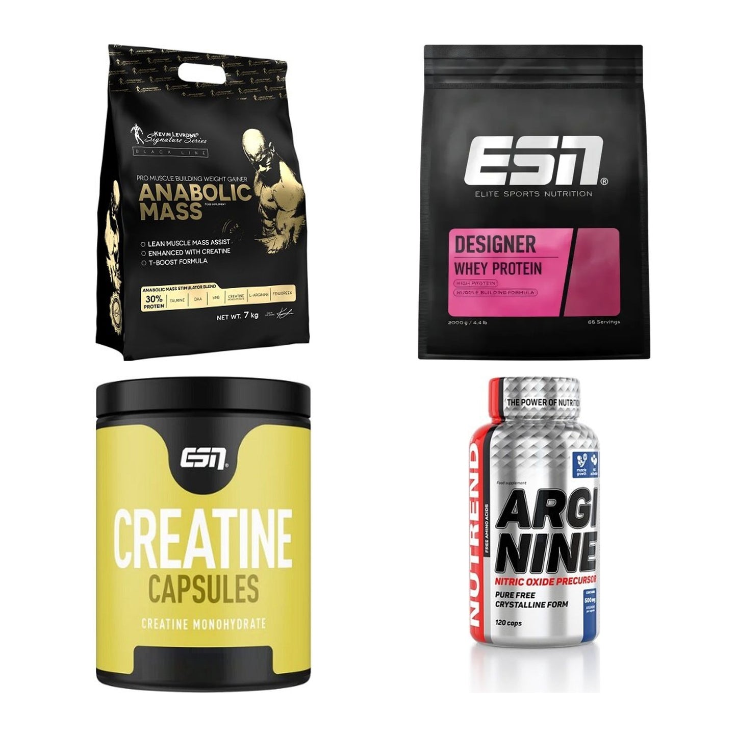 Masseaufbau für Fortgeschrittene: Kevin Levrone Anabolic + 3 weitere – alle enthaltenen Artikel
