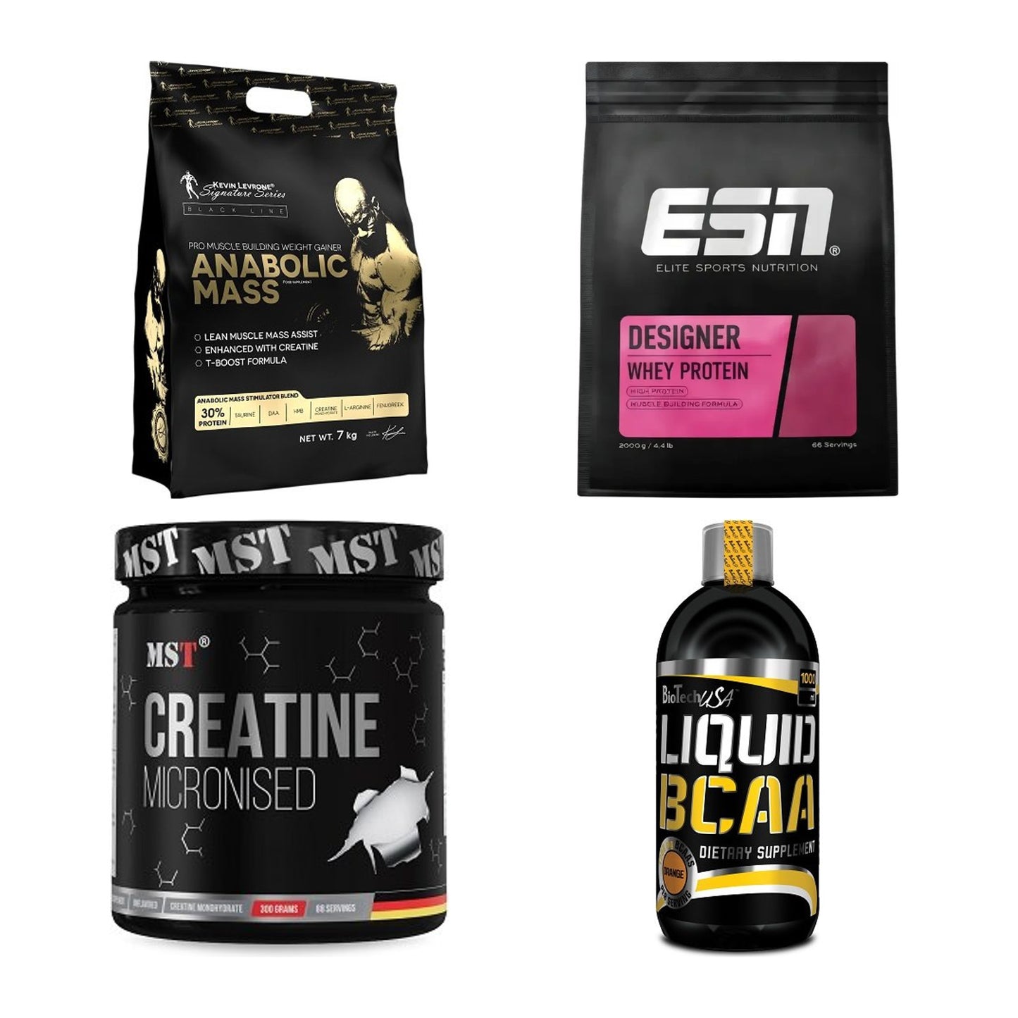 Masseaufbau für Fortgeschrittene: Kevin Levrone Anabolic + 3 weitere – alle enthaltenen Artikel