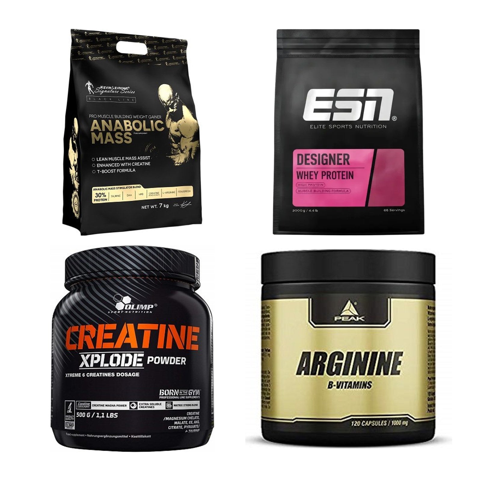 Masseaufbau für Fortgeschrittene: Kevin Levrone Anabolic + 3 weitere – alle enthaltenen Artikel