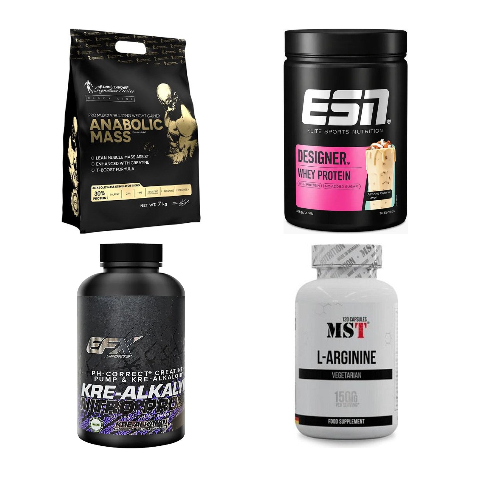 Masseaufbau für Fortgeschrittene: Kevin Levrone Anabolic + 3 weitere – alle enthaltenen Artikel