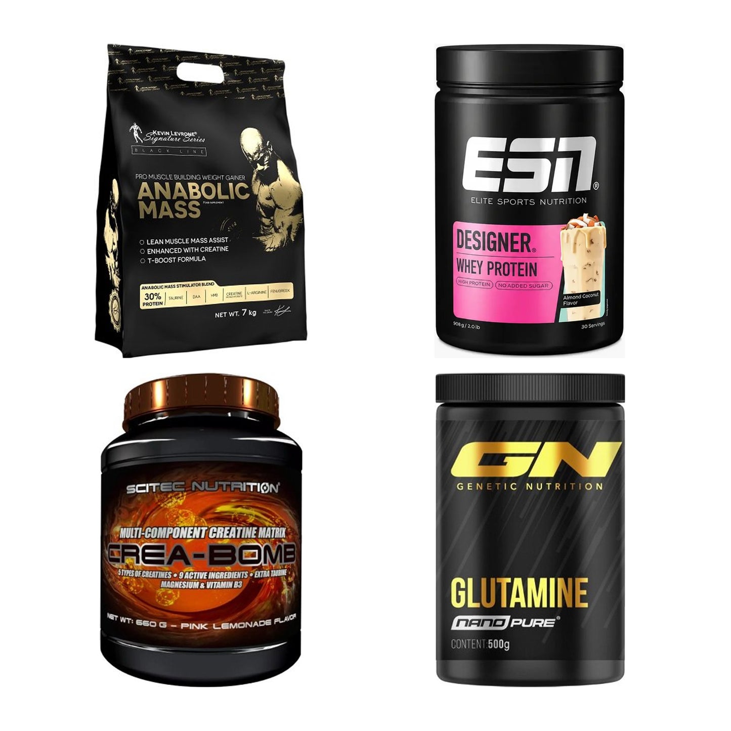 Masseaufbau für Fortgeschrittene: Kevin Levrone Anabolic + 3 weitere – alle enthaltenen Artikel
