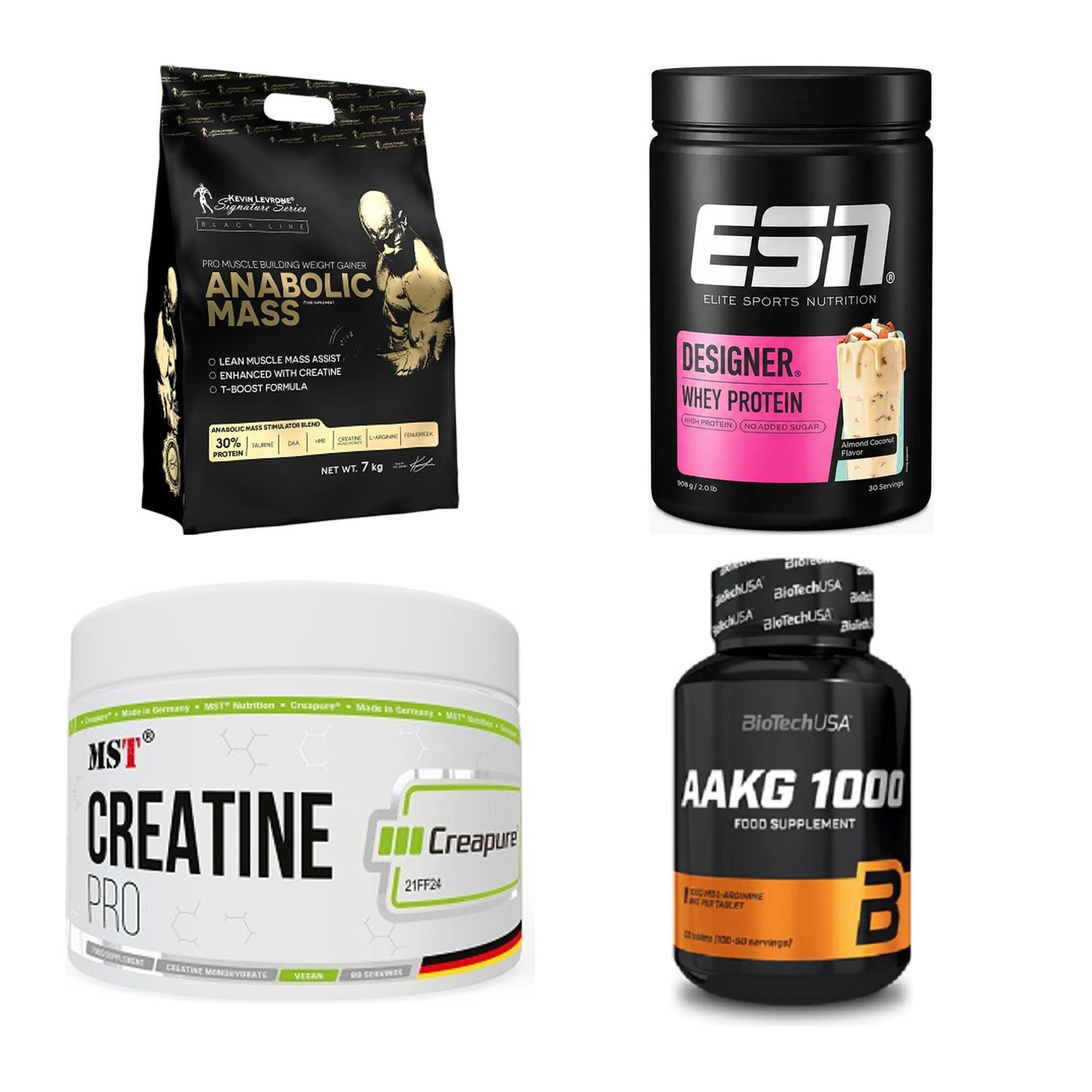 Masseaufbau für Fortgeschrittene: Kevin Levrone Anabolic + 3 weitere – alle enthaltenen Artikel
