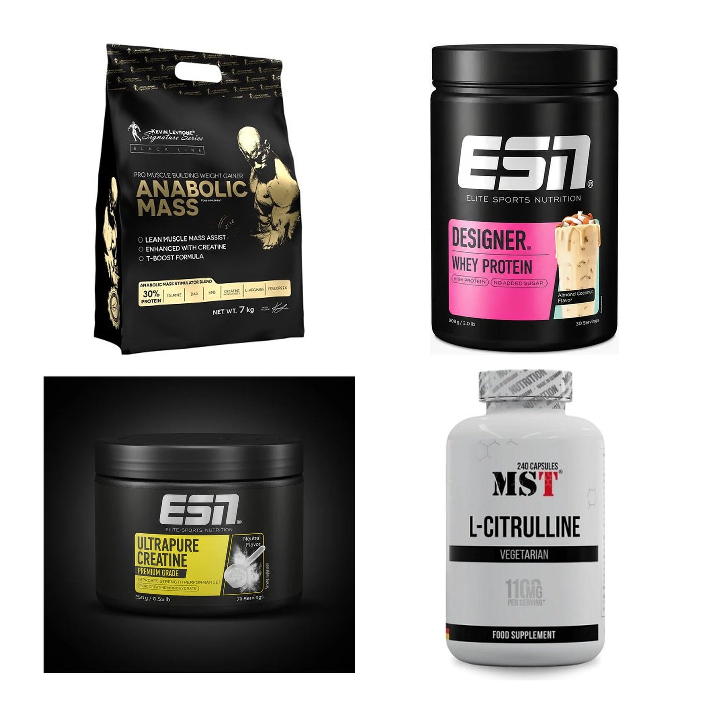 Masseaufbau für Fortgeschrittene: Kevin Levrone Anabolic + 3 weitere – alle enthaltenen Artikel