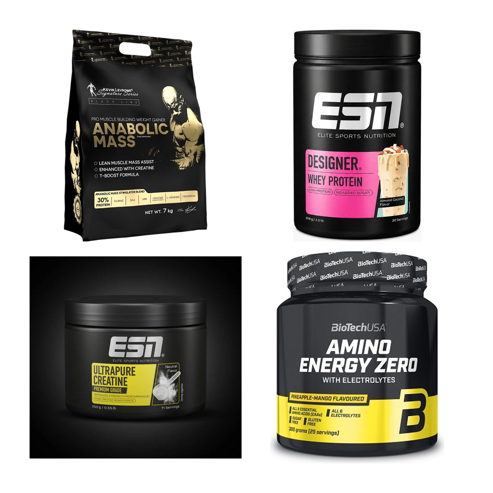 Masseaufbau für Fortgeschrittene: Kevin Levrone Anabolic + 3 weitere – alle enthaltenen Artikel