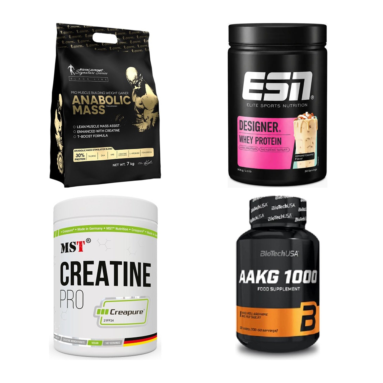 Masseaufbau für Fortgeschrittene: Kevin Levrone Anabolic + 3 weitere – alle enthaltenen Artikel