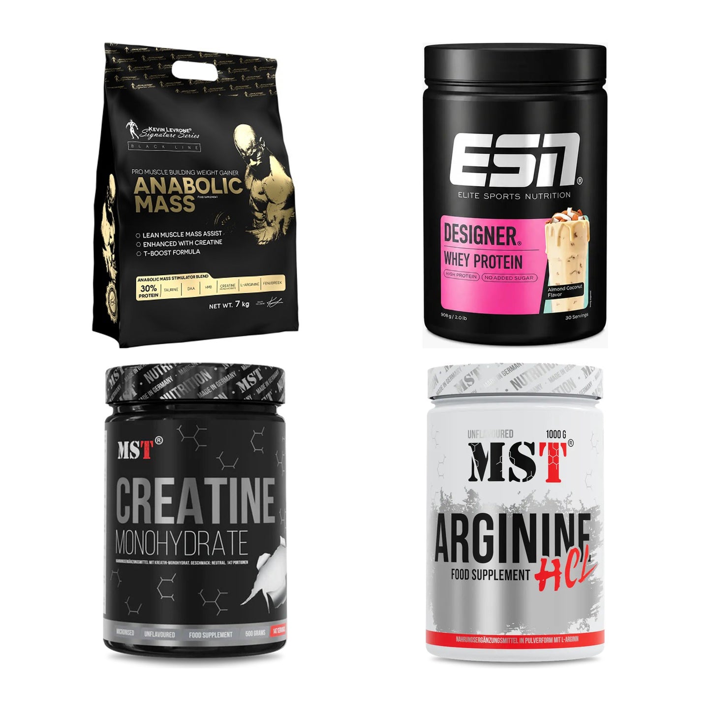 Masseaufbau für Fortgeschrittene: Kevin Levrone Anabolic + 3 weitere – alle enthaltenen Artikel