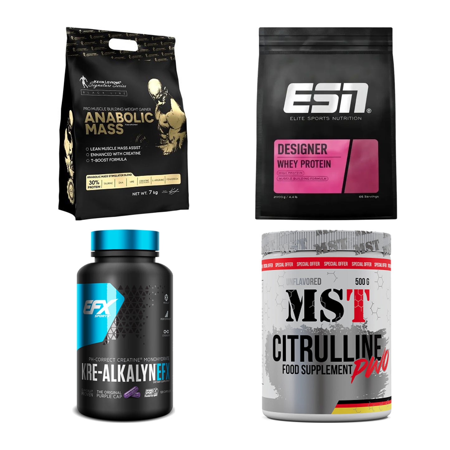 Masseaufbau für Fortgeschrittene: Kevin Levrone Anabolic + 3 weitere – alle enthaltenen Artikel