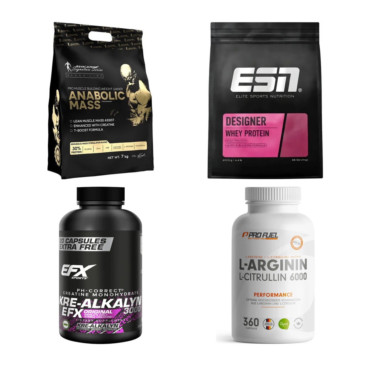 Masseaufbau für Fortgeschrittene: Kevin Levrone Anabolic + 3 weitere – alle enthaltenen Artikel