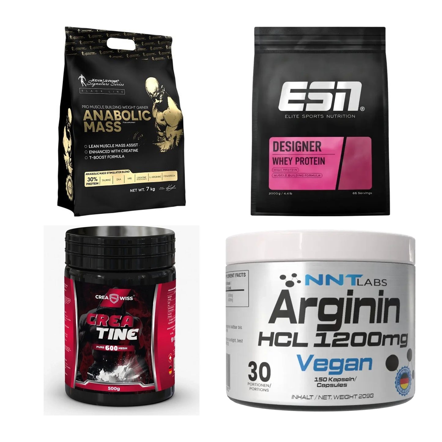 Masseaufbau für Fortgeschrittene: Kevin Levrone Anabolic + 3 weitere – alle enthaltenen Artikel