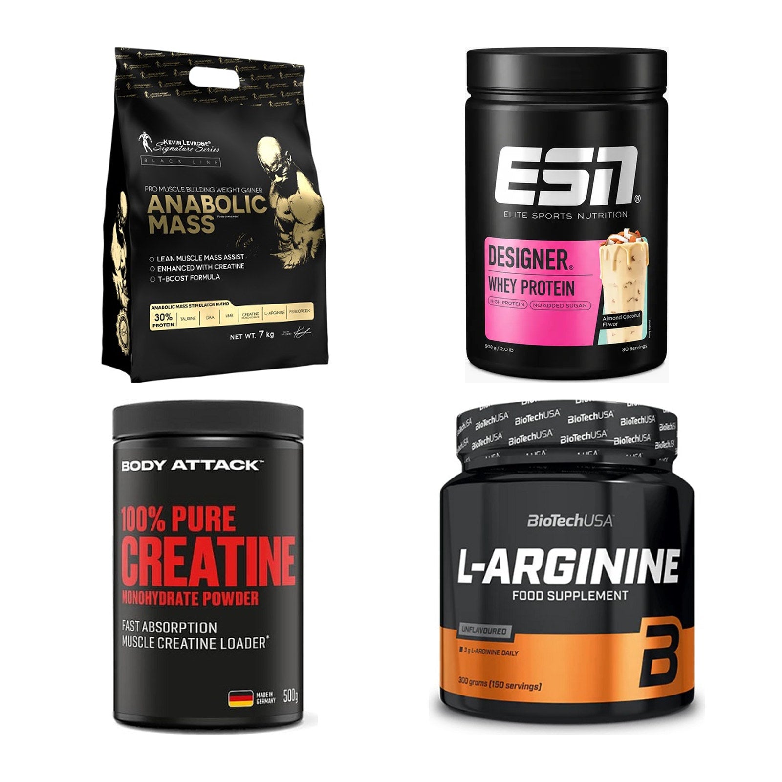 Masseaufbau für Fortgeschrittene: Kevin Levrone Anabolic + 3 weitere – alle enthaltenen Artikel