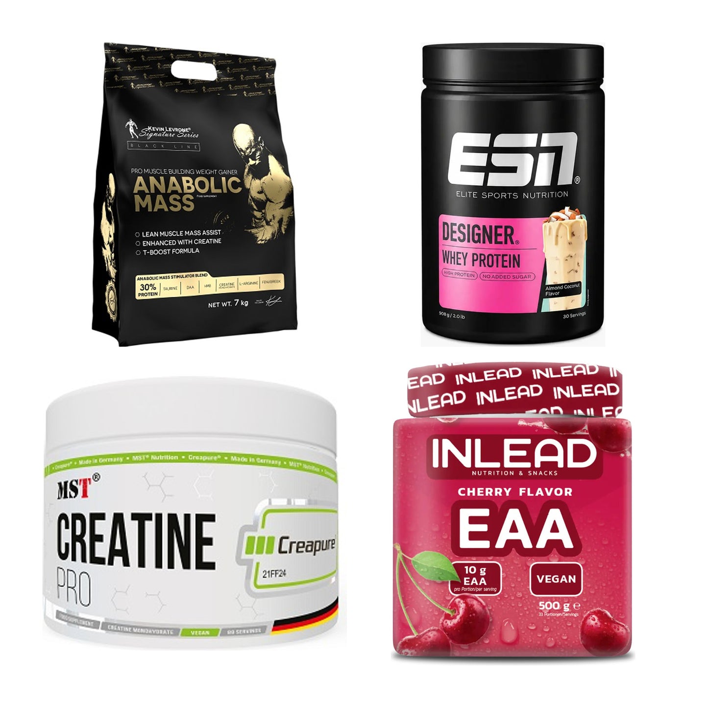 Masseaufbau für Fortgeschrittene: Kevin Levrone Anabolic + 3 weitere – alle enthaltenen Artikel