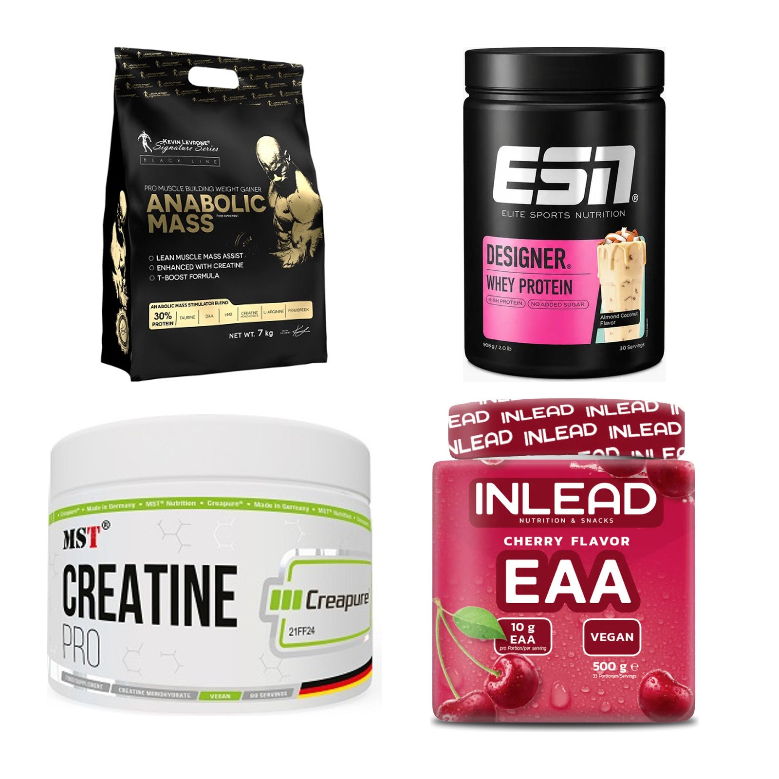 Masseaufbau für Fortgeschrittene: Kevin Levrone Anabolic + 3 weitere – alle enthaltenen Artikel