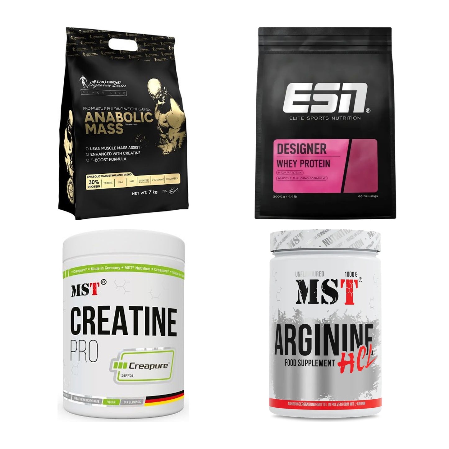 Masseaufbau für Fortgeschrittene: Kevin Levrone Anabolic + 3 weitere – alle enthaltenen Artikel