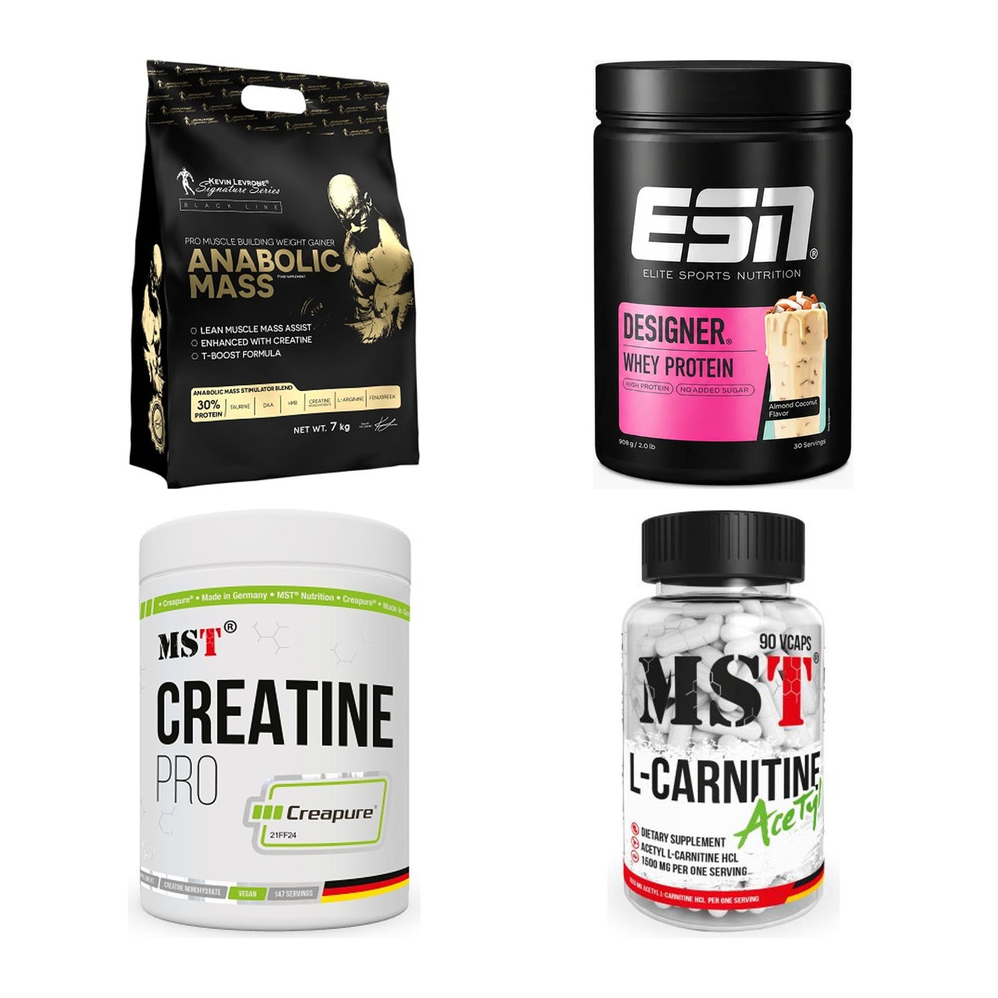 Masseaufbau für Fortgeschrittene: Kevin Levrone Anabolic + 3 weitere – alle enthaltenen Artikel