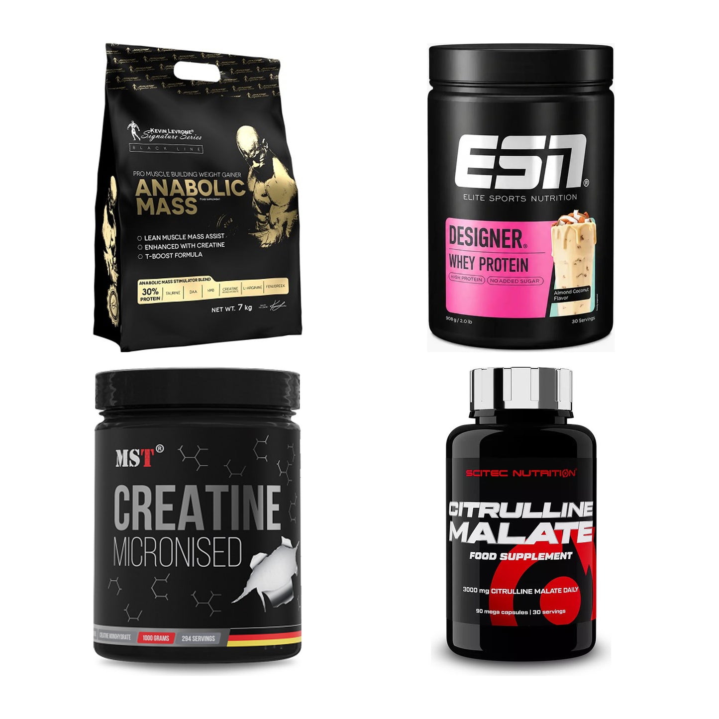 Masseaufbau für Fortgeschrittene: Kevin Levrone Anabolic + 3 weitere – alle enthaltenen Artikel