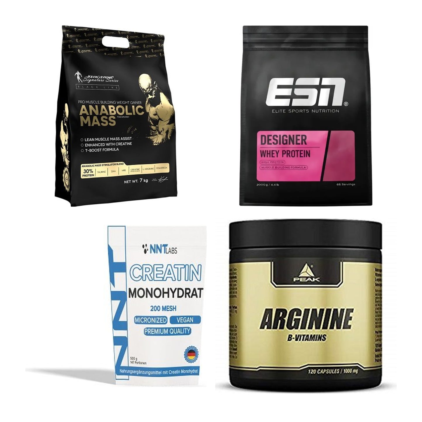 Masseaufbau für Fortgeschrittene: Kevin Levrone Anabolic + 3 weitere – alle enthaltenen Artikel