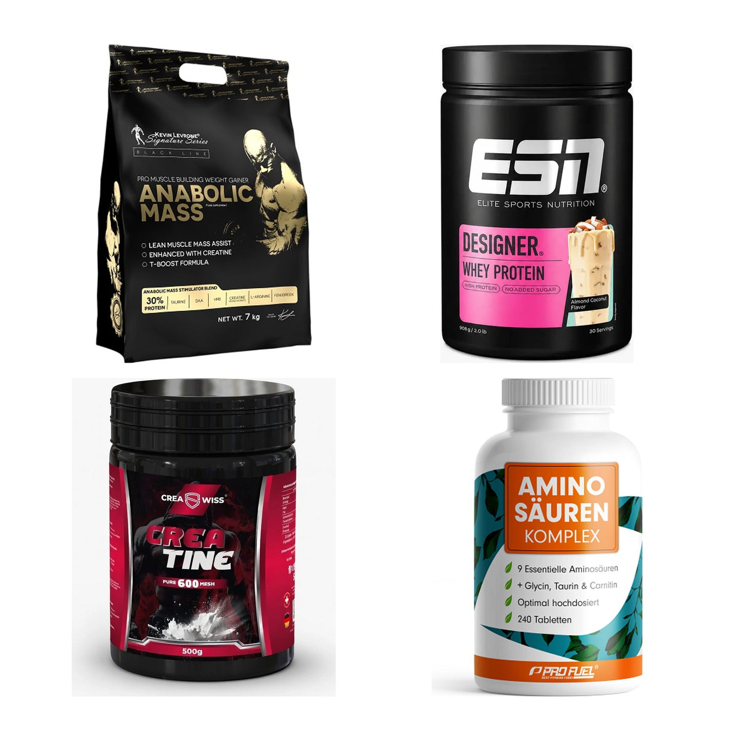 Masseaufbau für Fortgeschrittene: Kevin Levrone Anabolic + 3 weitere – alle enthaltenen Artikel