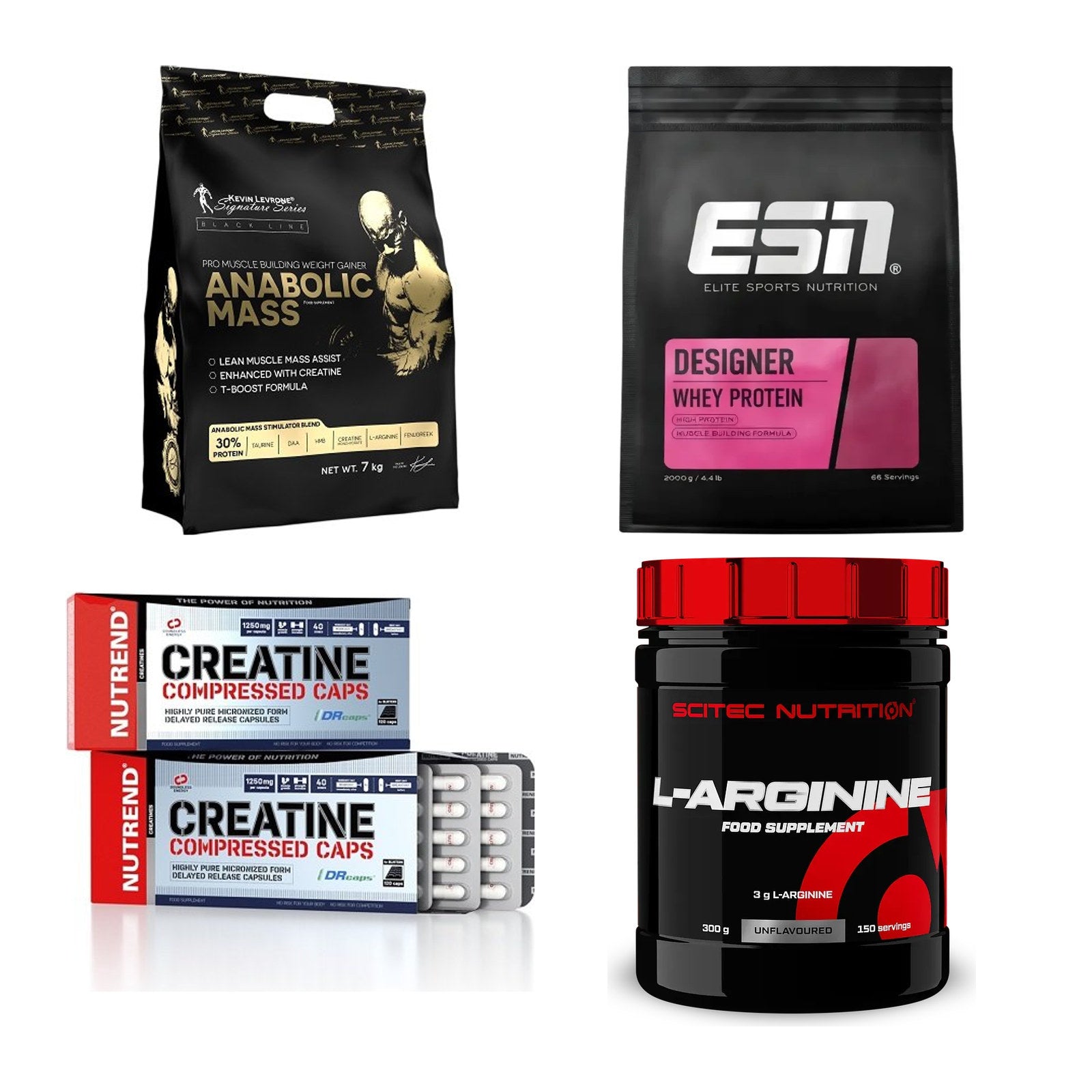 Masseaufbau für Fortgeschrittene: Kevin Levrone Anabolic + 3 weitere – alle enthaltenen Artikel