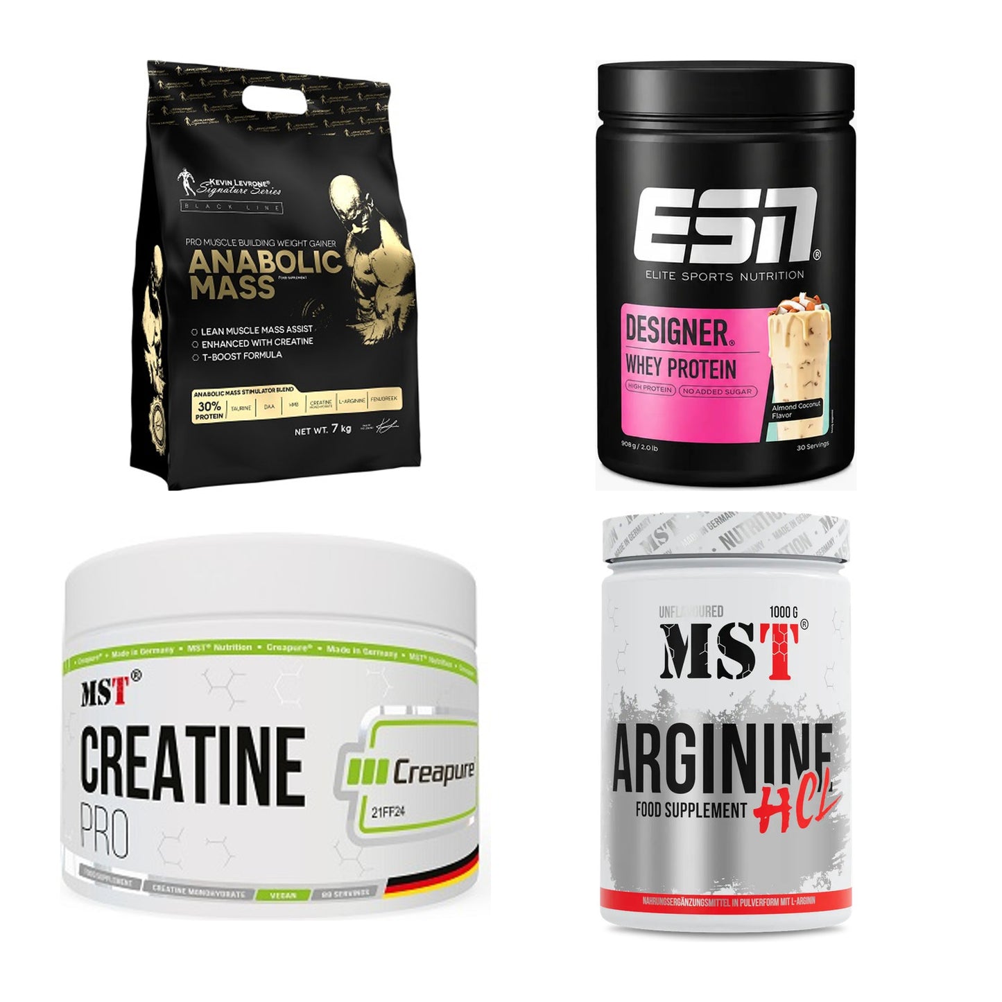 Masseaufbau für Fortgeschrittene: Kevin Levrone Anabolic + 3 weitere – alle enthaltenen Artikel