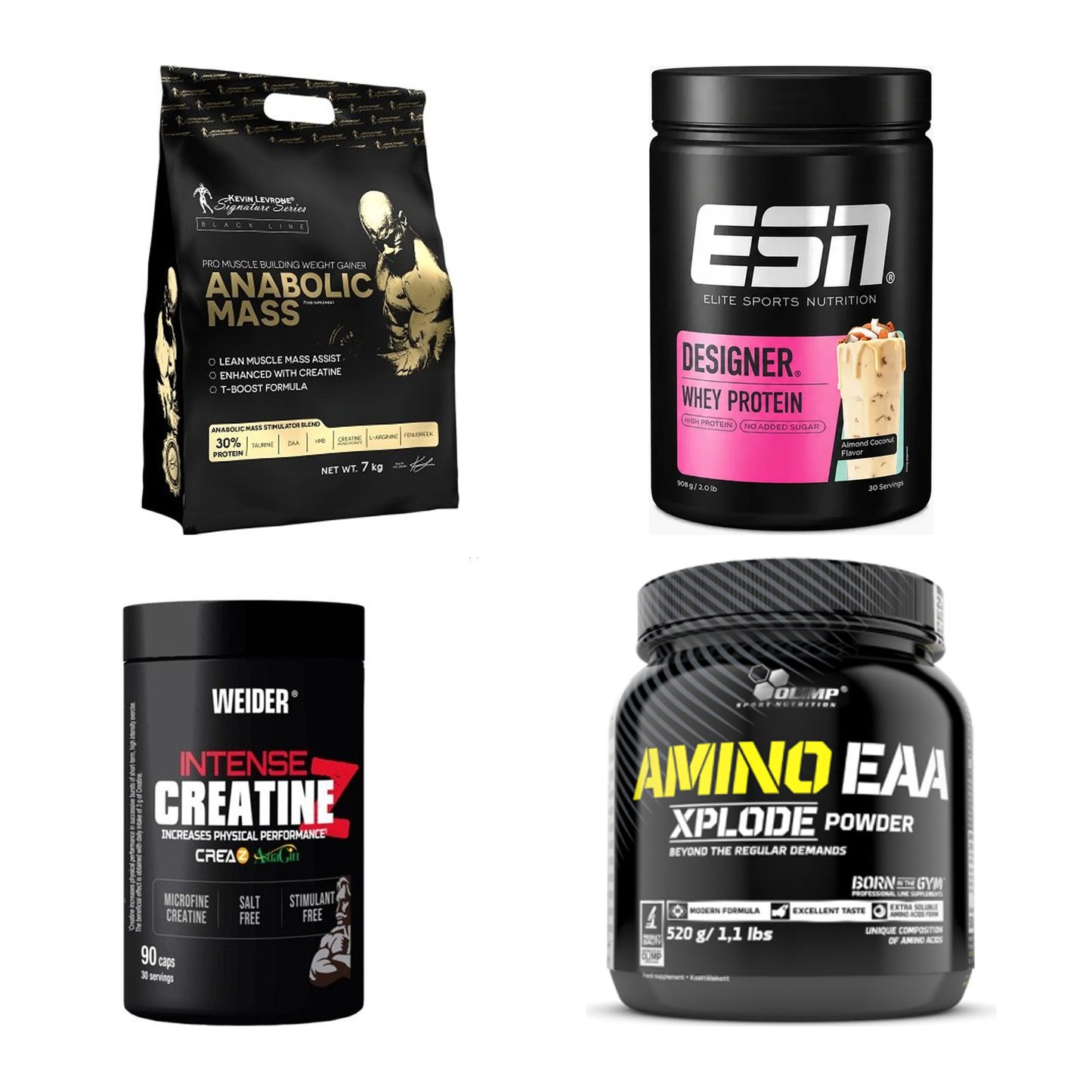 Masseaufbau für Fortgeschrittene: Kevin Levrone Anabolic + 3 weitere – alle enthaltenen Artikel