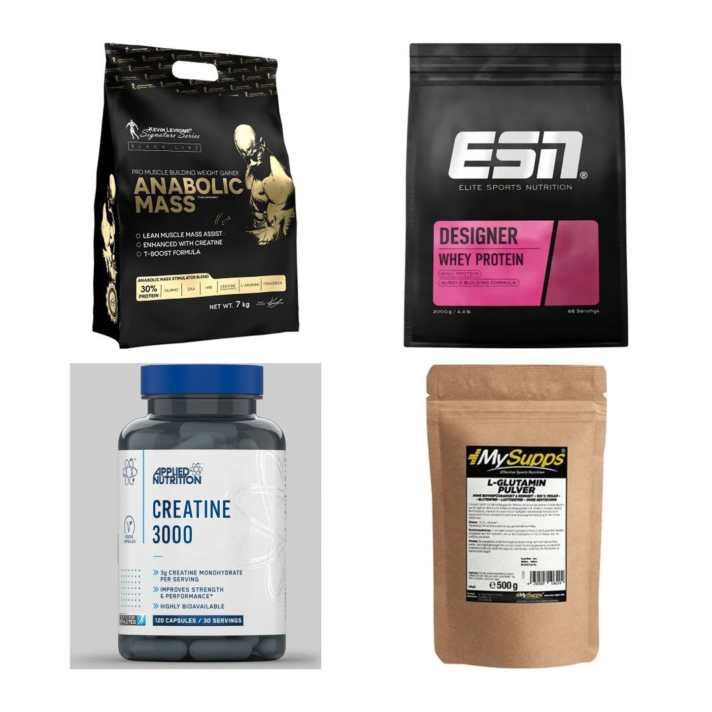 Masseaufbau für Fortgeschrittene: Kevin Levrone Anabolic + 3 weitere – alle enthaltenen Artikel