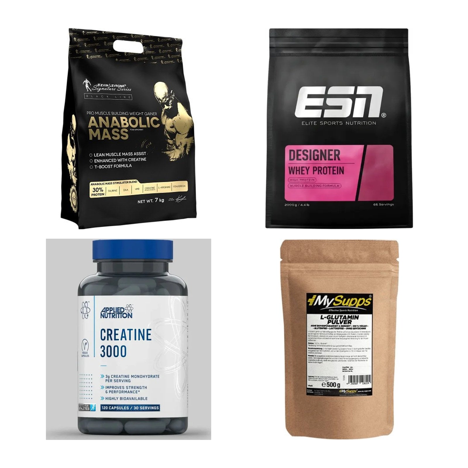 Masseaufbau für Fortgeschrittene: Kevin Levrone Anabolic + 3 weitere – alle enthaltenen Artikel