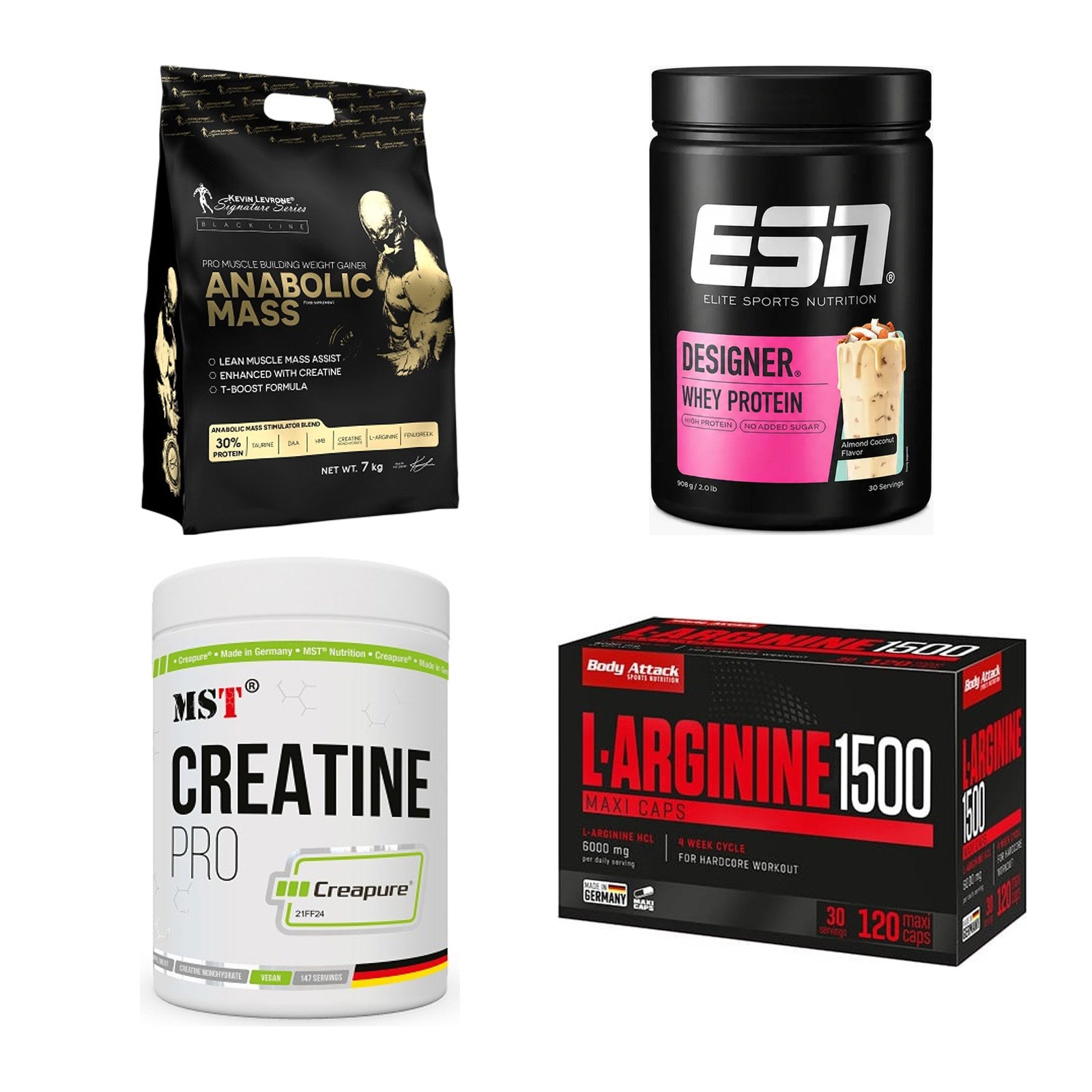 Masseaufbau für Fortgeschrittene: Kevin Levrone Anabolic + 3 weitere – alle enthaltenen Artikel
