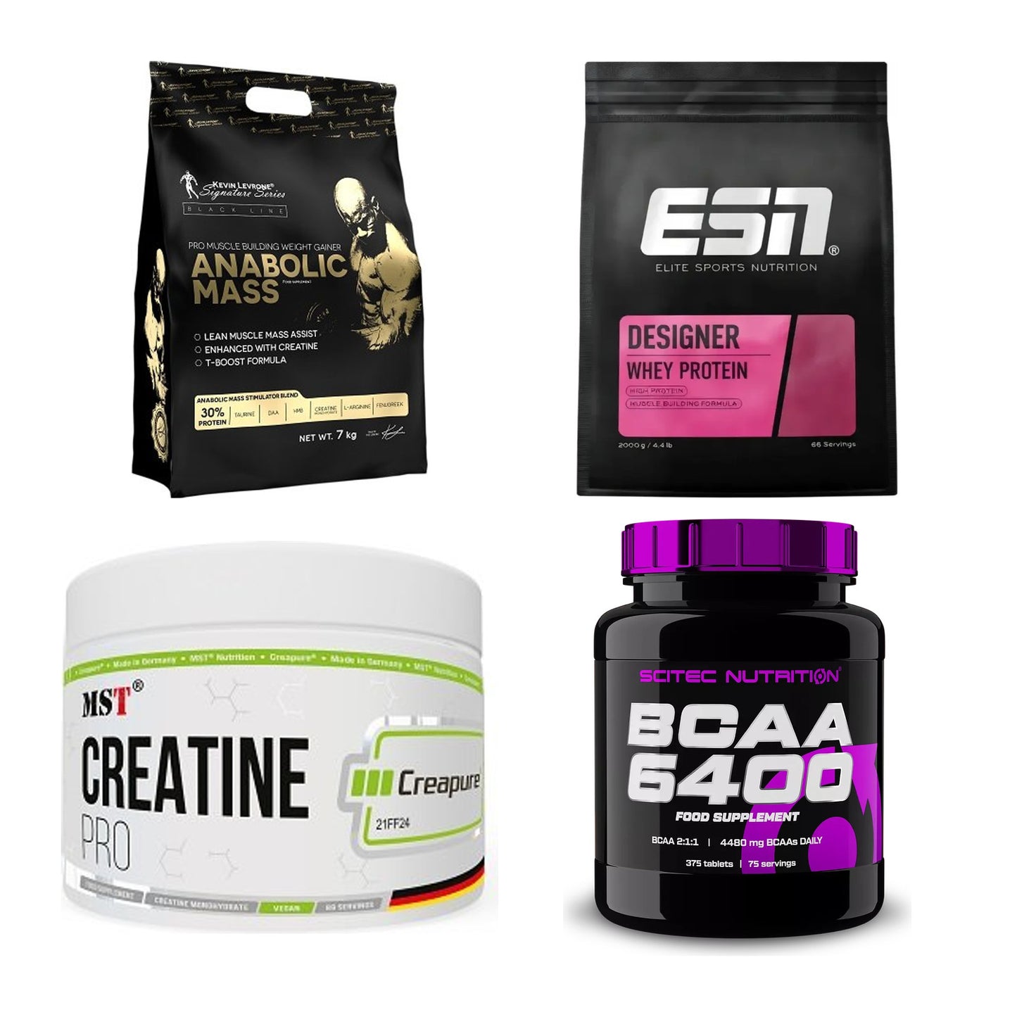 Masseaufbau für Fortgeschrittene: Kevin Levrone Anabolic + 3 weitere – alle enthaltenen Artikel