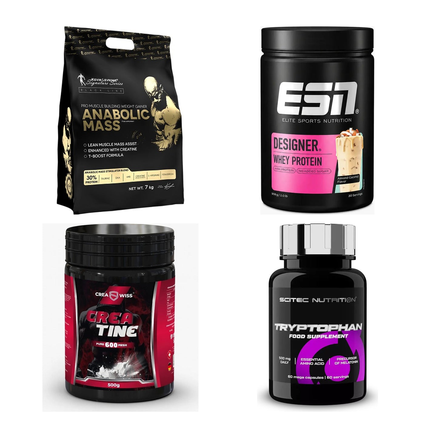 Masseaufbau für Fortgeschrittene: Kevin Levrone Anabolic + 3 weitere – alle enthaltenen Artikel