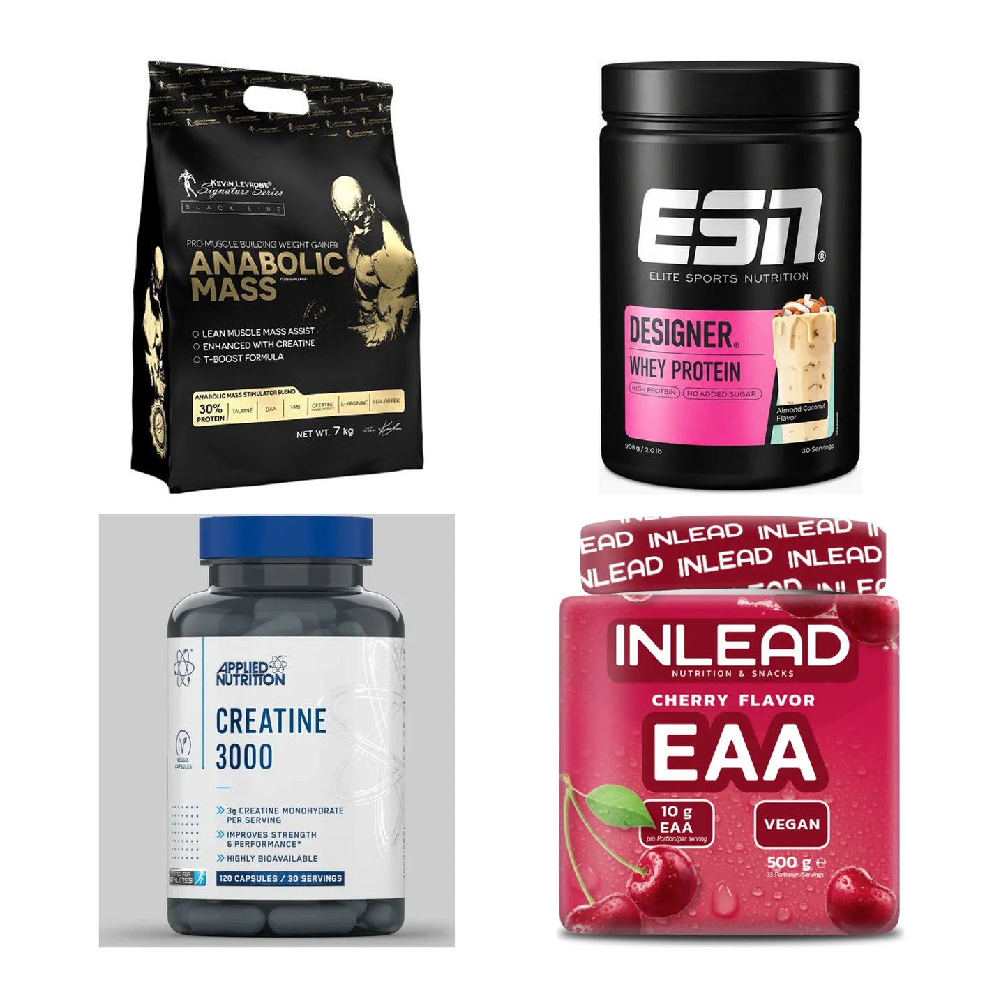Masseaufbau für Fortgeschrittene: Kevin Levrone Anabolic + 3 weitere – alle enthaltenen Artikel