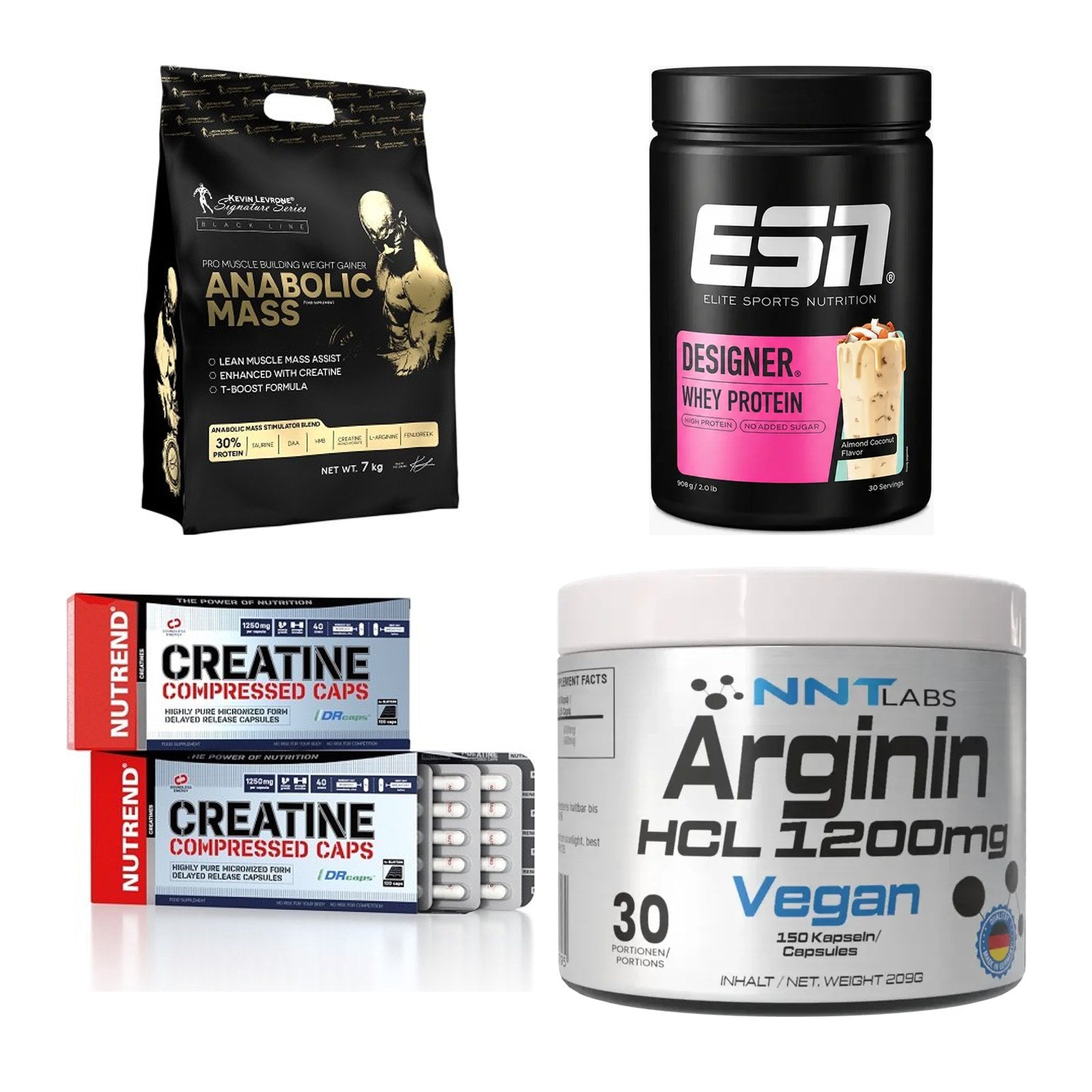 Masseaufbau für Fortgeschrittene: Kevin Levrone Anabolic + 3 weitere – alle enthaltenen Artikel