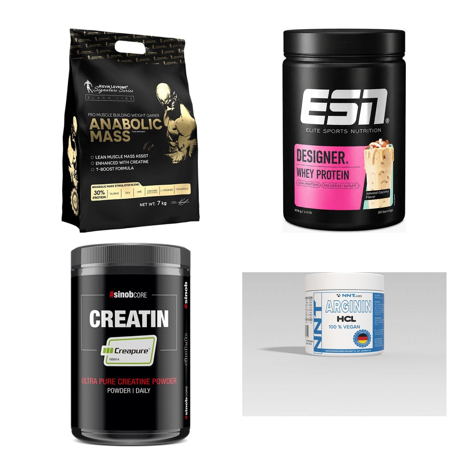 Masseaufbau für Fortgeschrittene: Kevin Levrone Anabolic + 3 weitere – alle enthaltenen Artikel