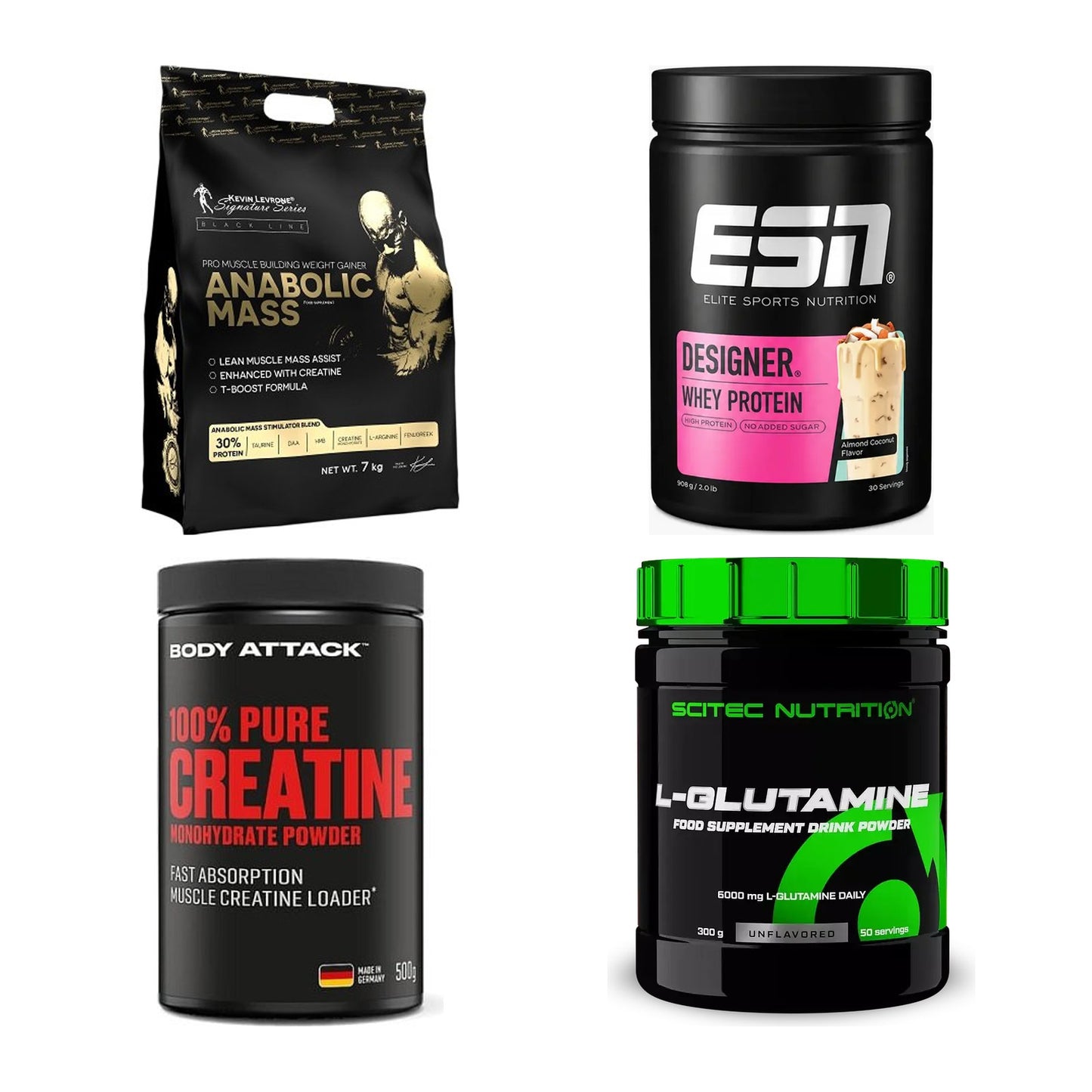 Masseaufbau für Fortgeschrittene: Kevin Levrone Anabolic + 3 weitere – alle enthaltenen Artikel